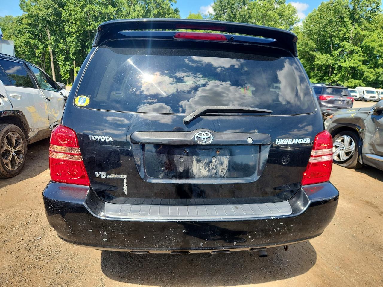2003 Toyota Highlander Limited Black vin: JTEHF21A530136208