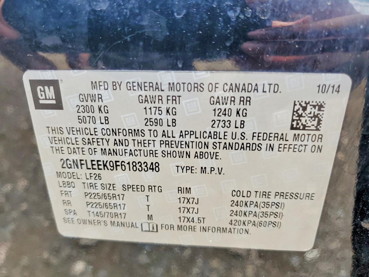 2015 Chevrolet Equinox Ls Black vin: 2GNFLEEK9F6183348