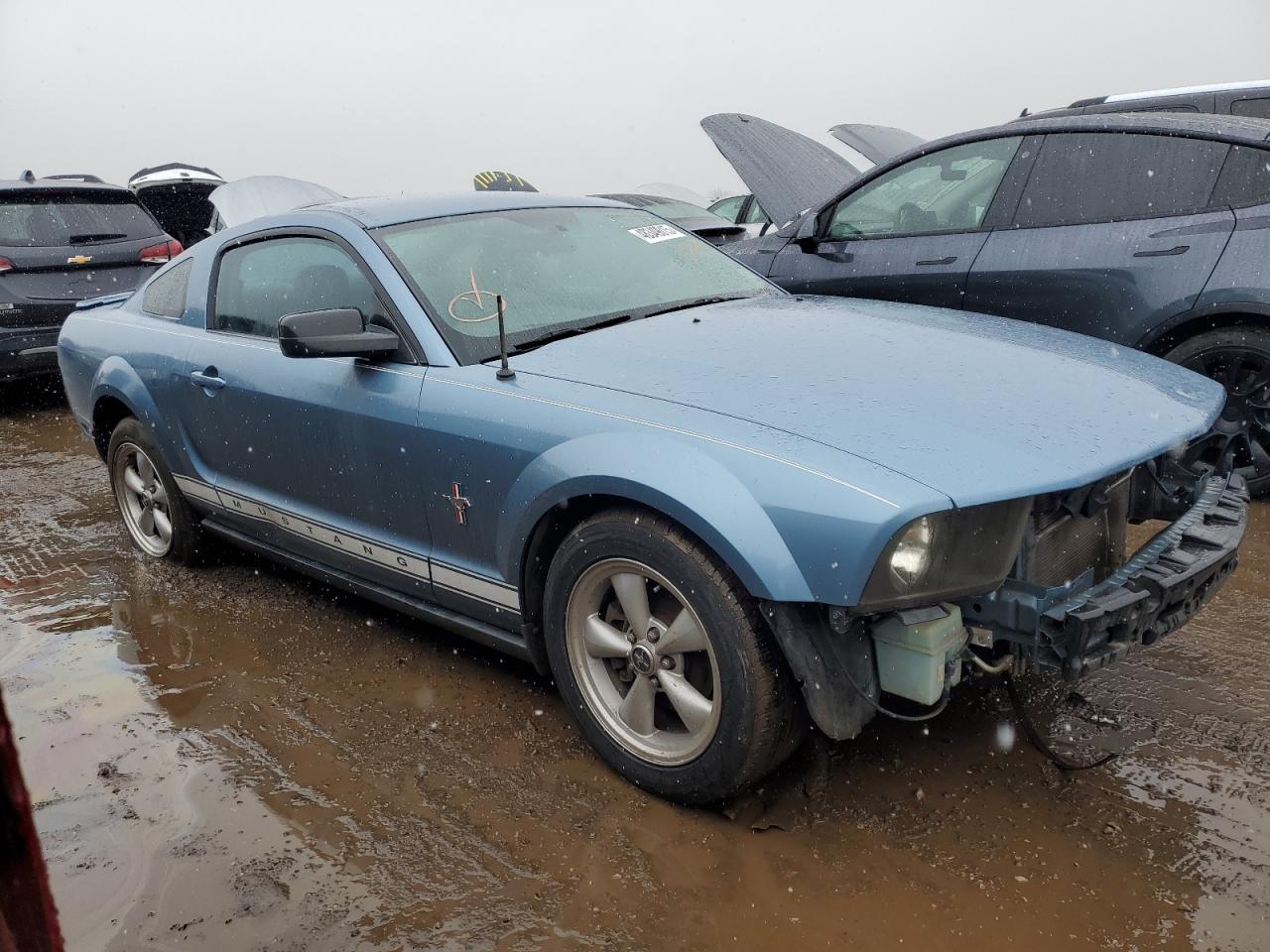 2007 Ford Mustang Blue vin: 1ZVFT80N675226419