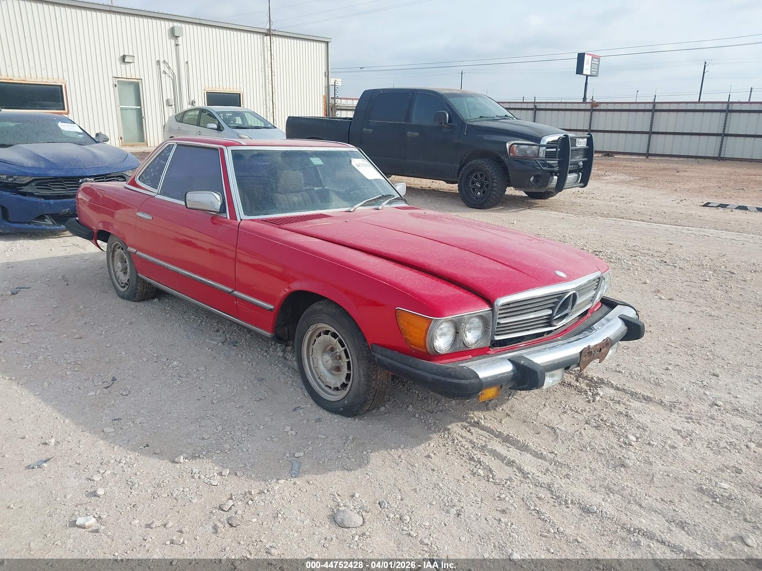 1980 Mercedes 280sl   Red vin: 10704210008929   