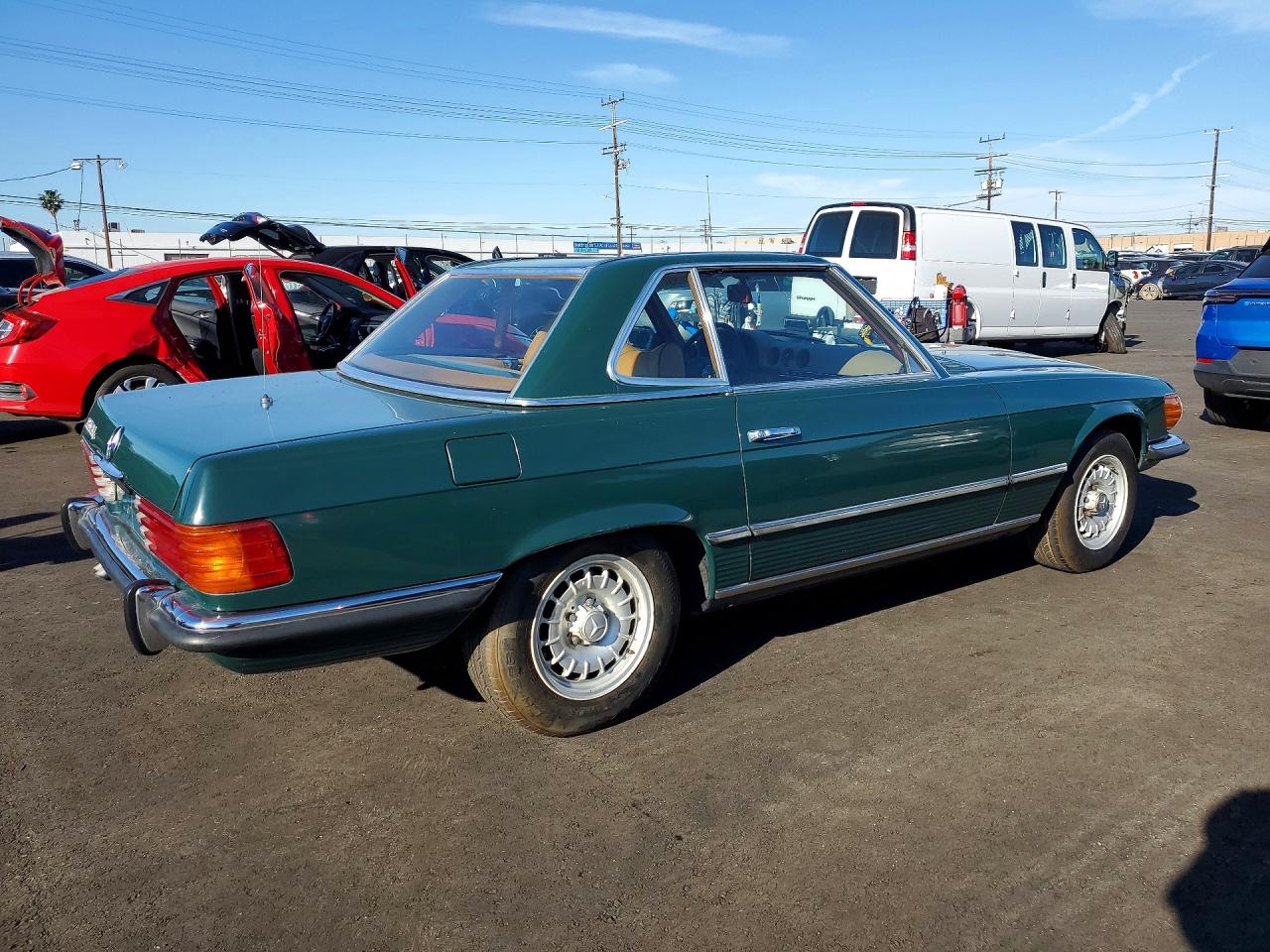 1972 Mercedes Benz 350 Green vin: 10704412002397