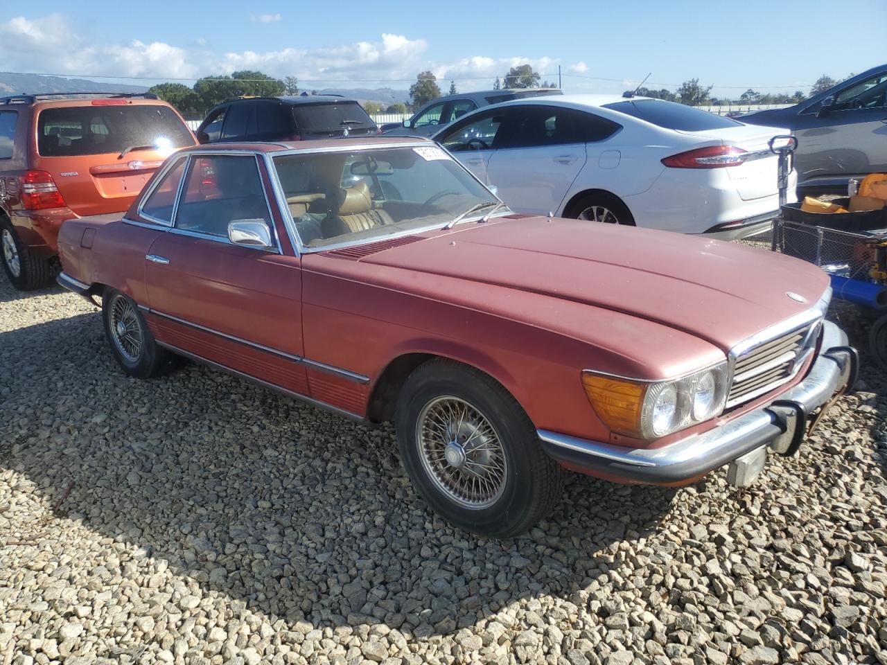 1973 Mercedes Benz 450 Sl Red vin: 10704412007864