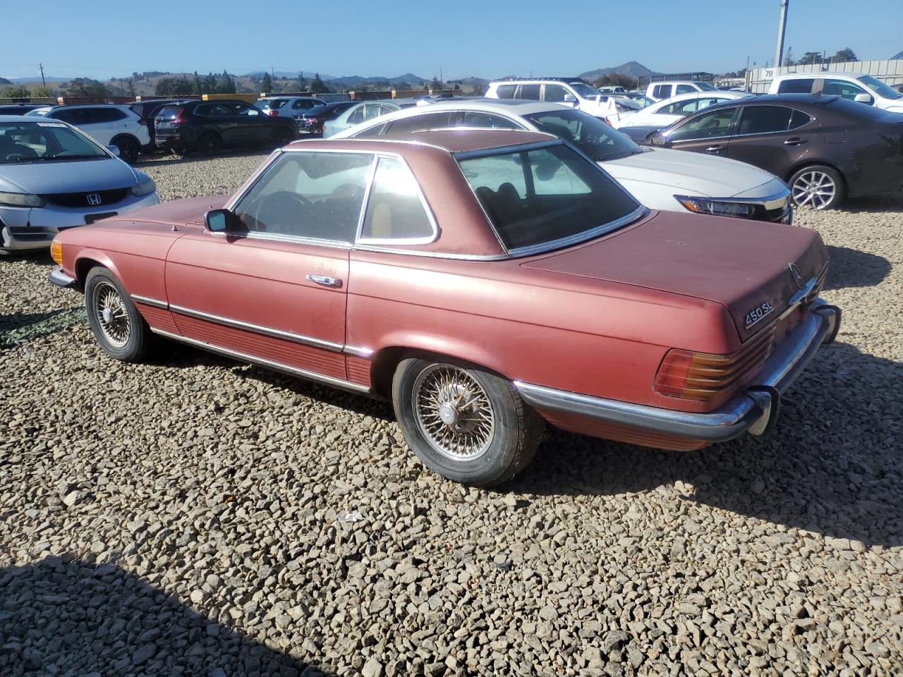 1973 Mercedes Benz 450 Sl Red vin: 10704412007864
