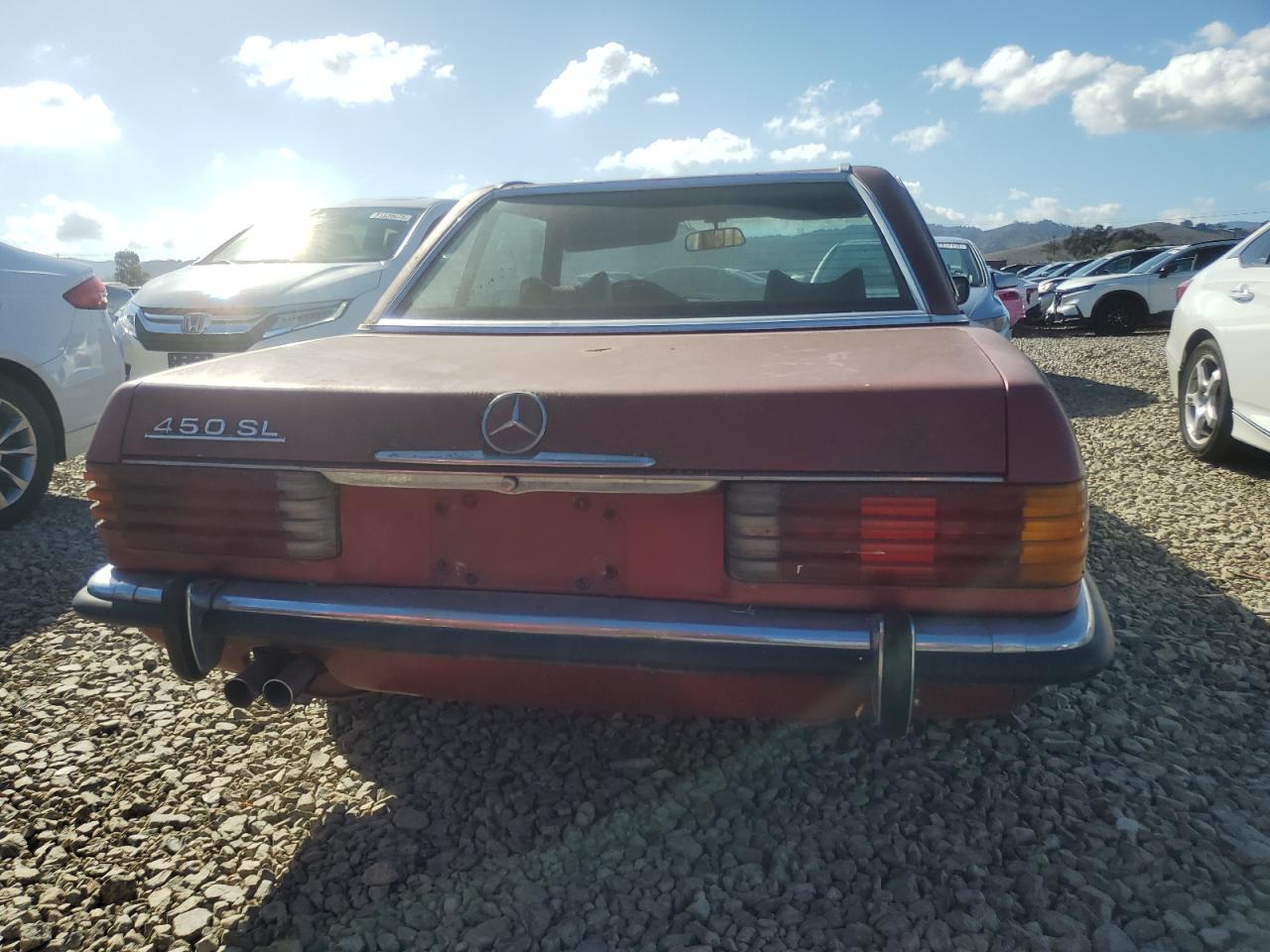 1973 Mercedes Benz 450 Sl Red vin: 10704412007864