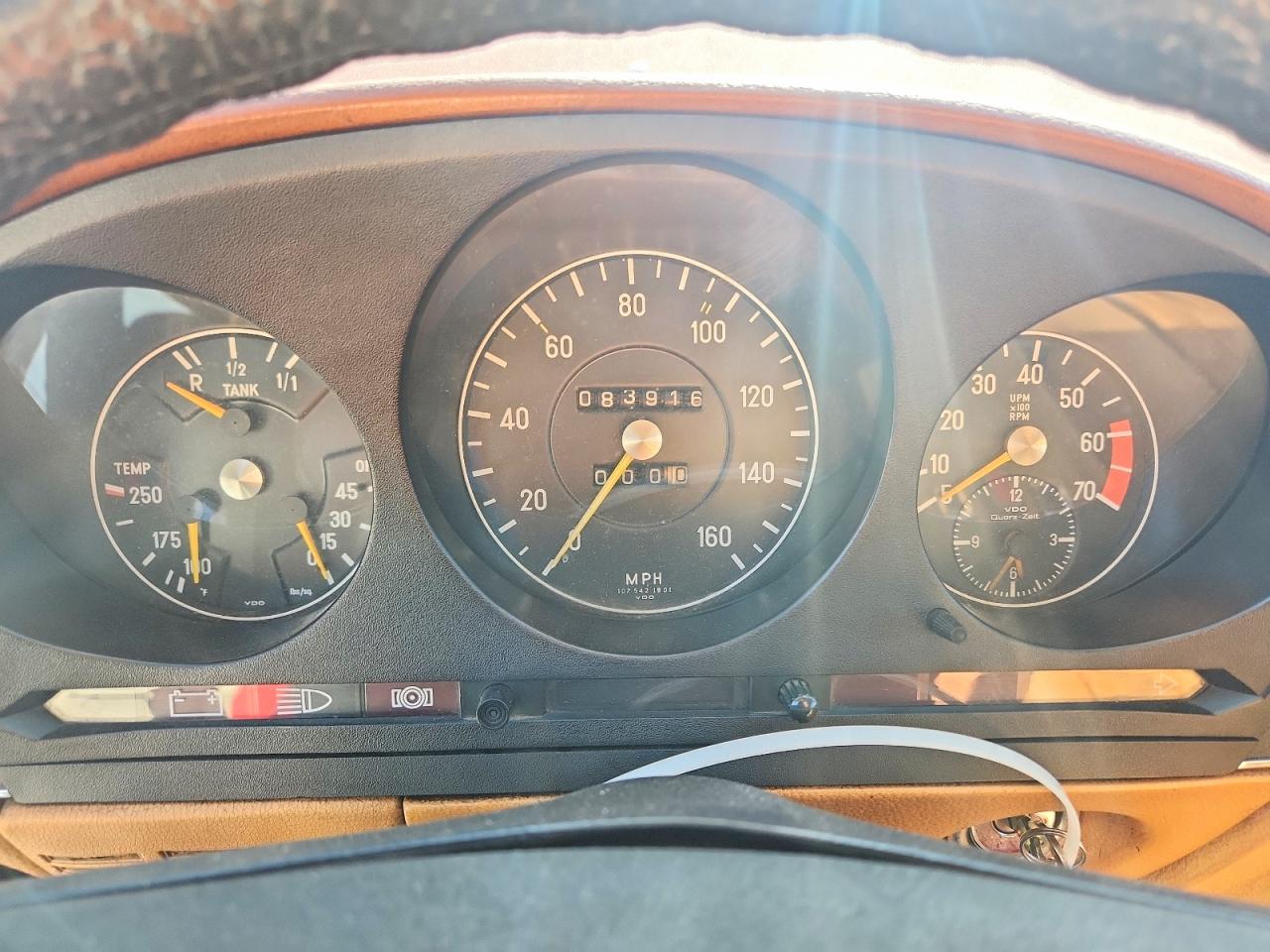 1974 Mercedes-benz 450sl Черный vin: 10704412017335