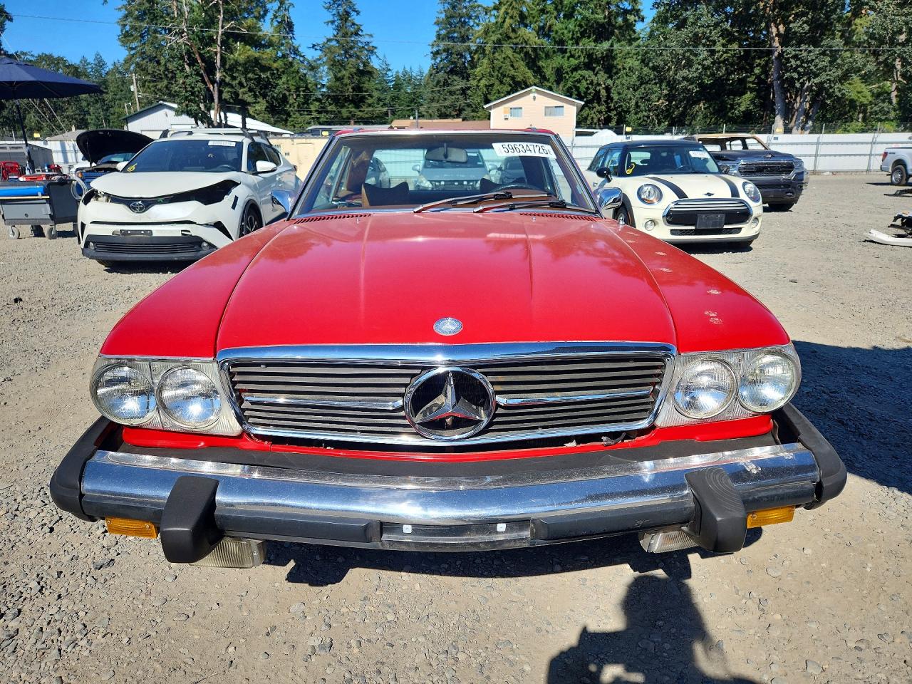 1974 Mercedes-benz 450sl Черный vin: 10704412017335