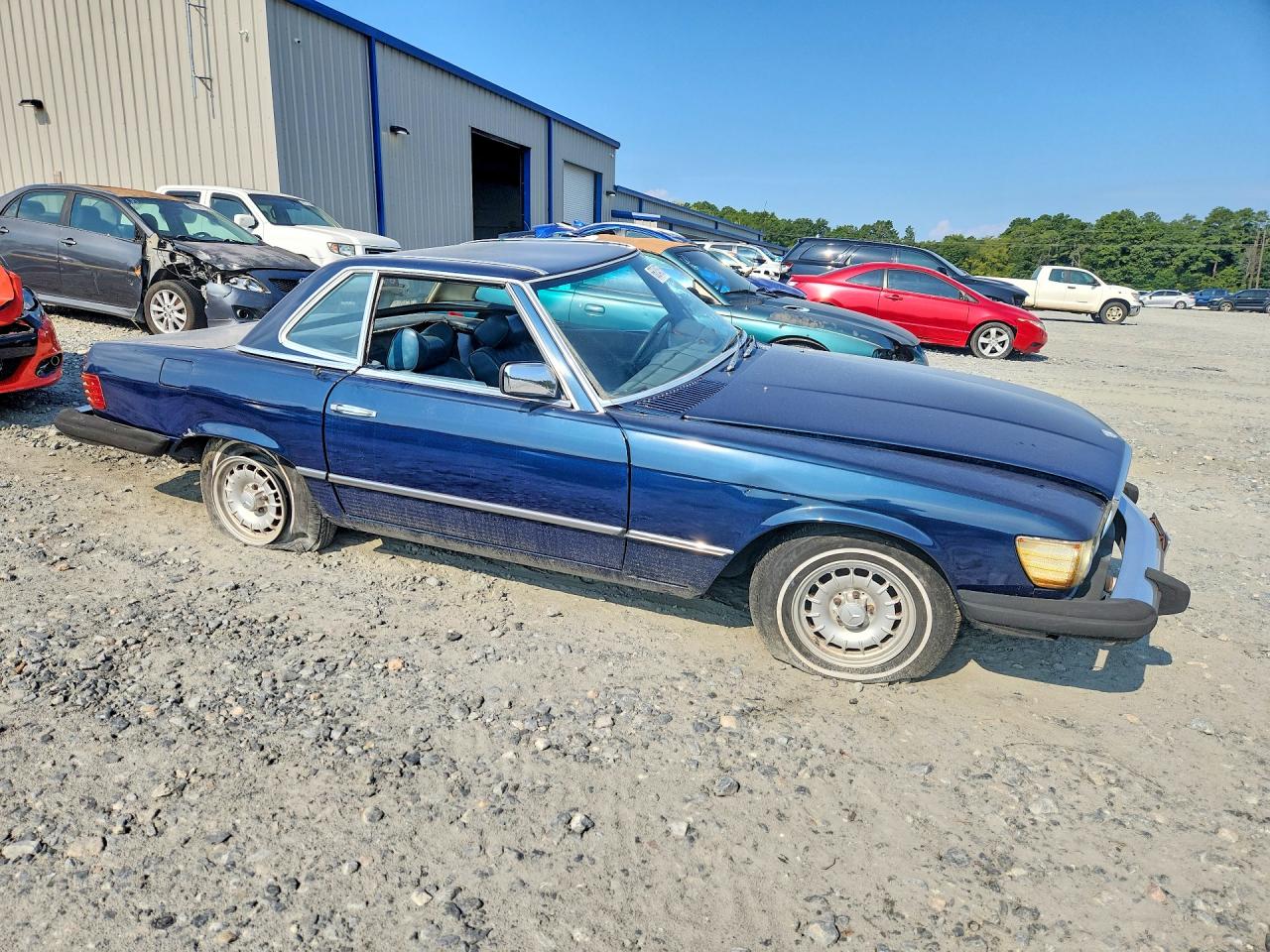 1978 Mercedes-benz 450 Sl Blue vin: 10704412031585