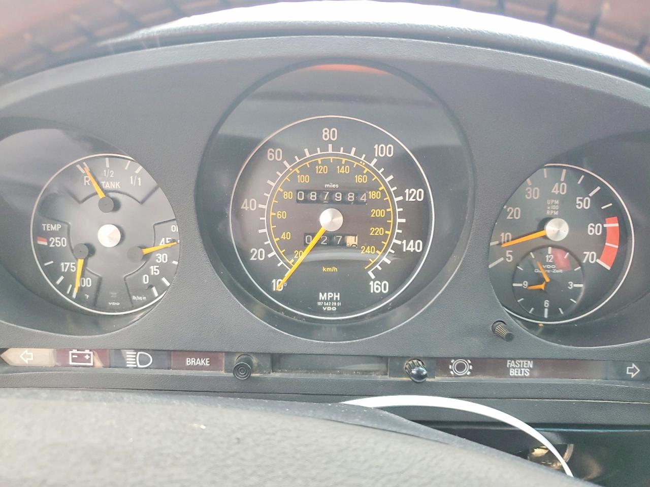 1978 Mercedes-benz 450 Sl Silver vin: 10704412045299