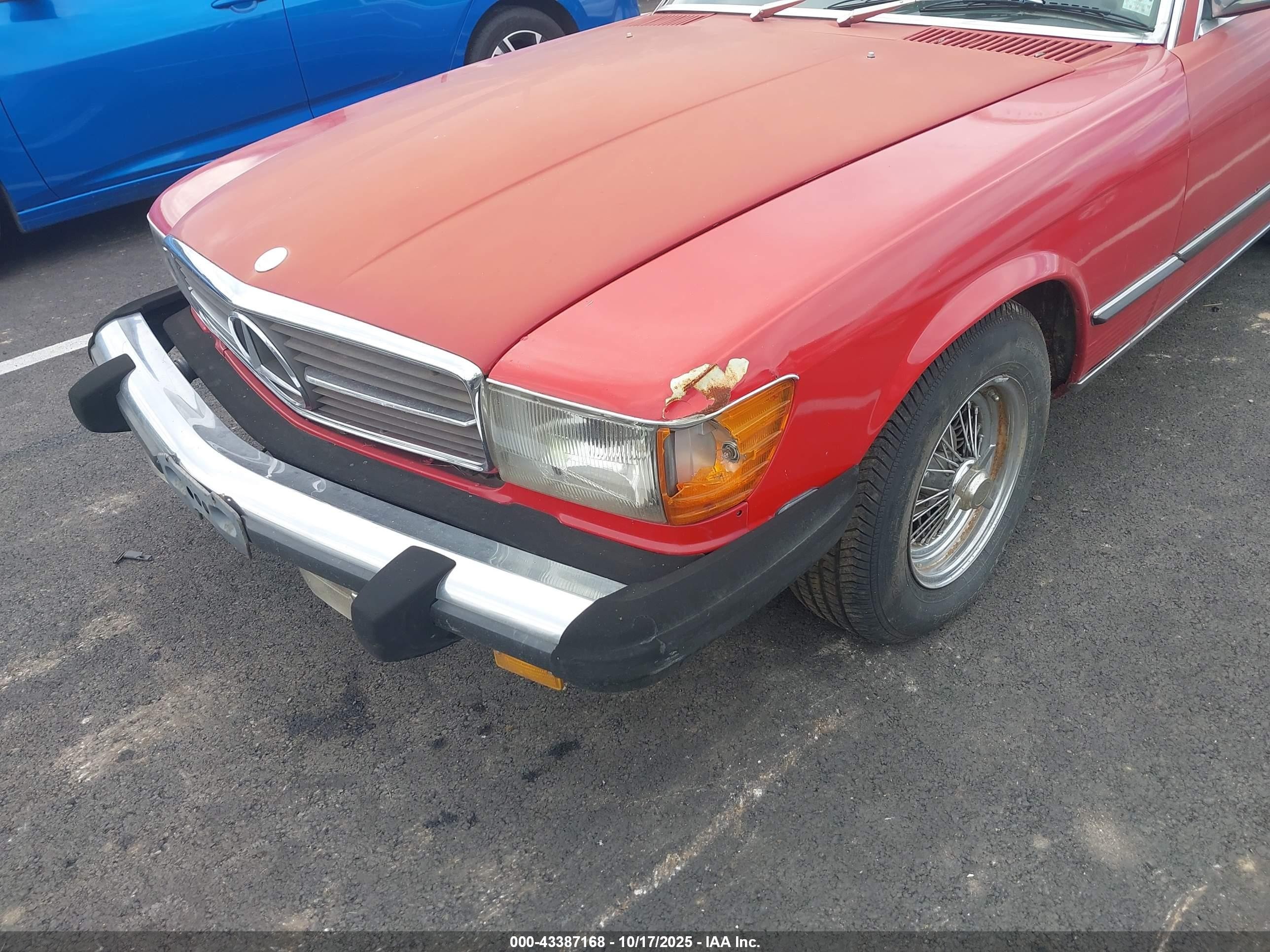 1979 Mercedes-benz 450sl   Красный vin: 10704412051821   