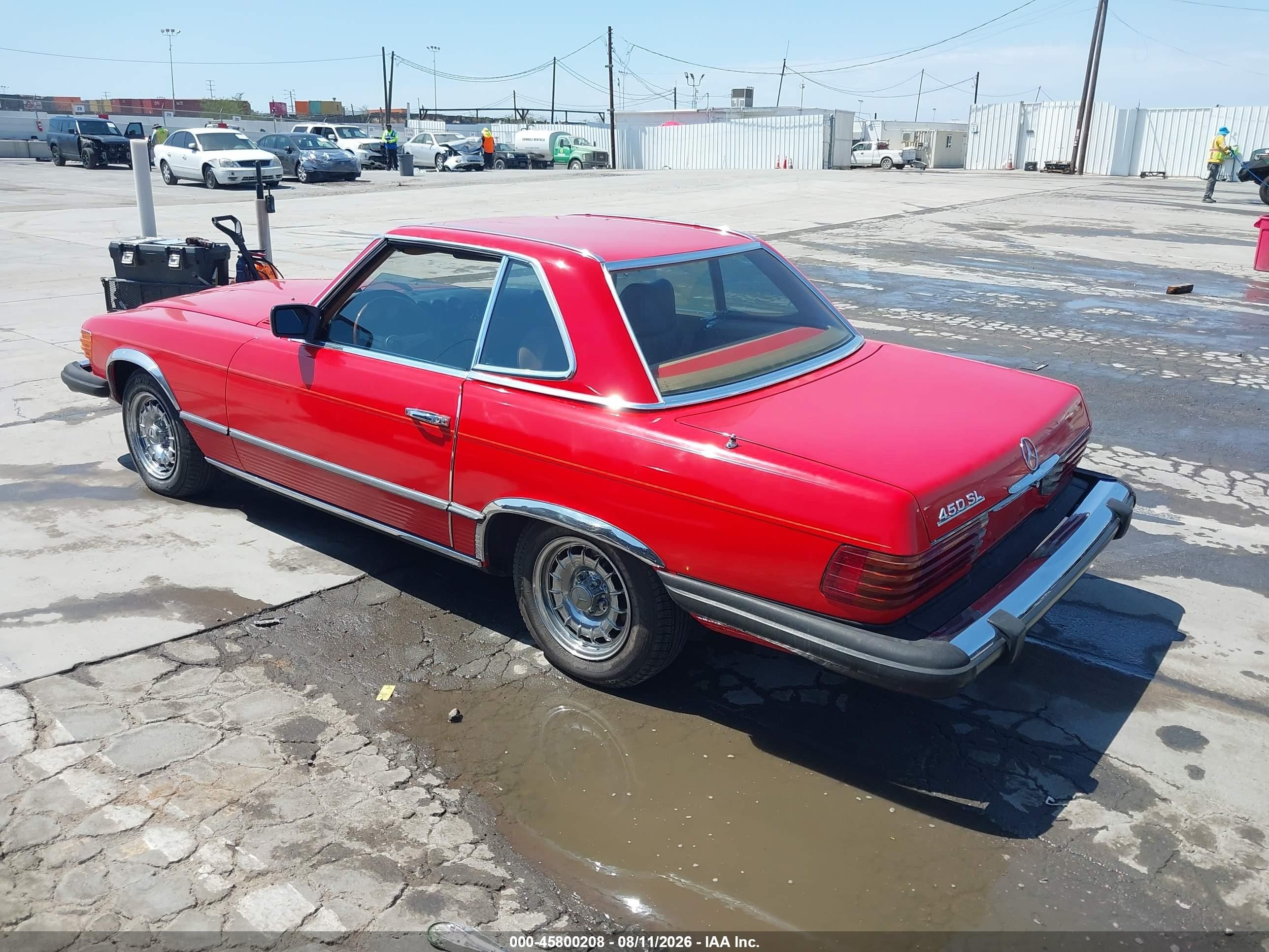 1980 Mercedes-benz 450 Red vin: 10704412060449