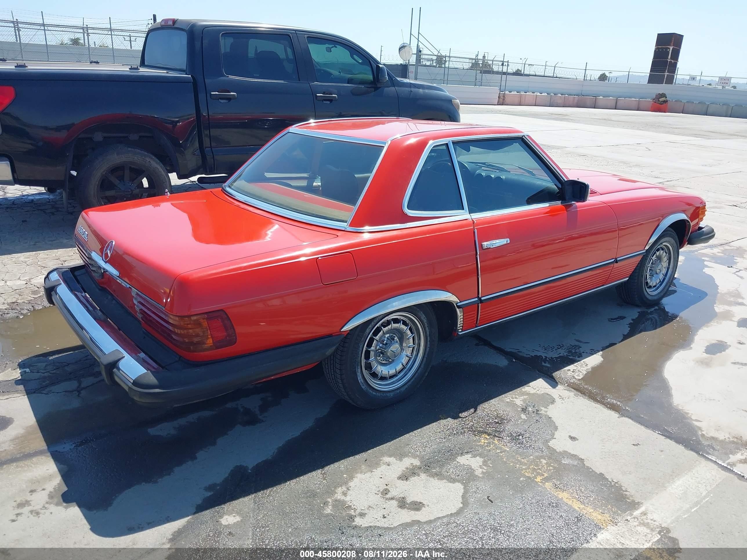 1980 Mercedes-benz 450 Red vin: 10704412060449