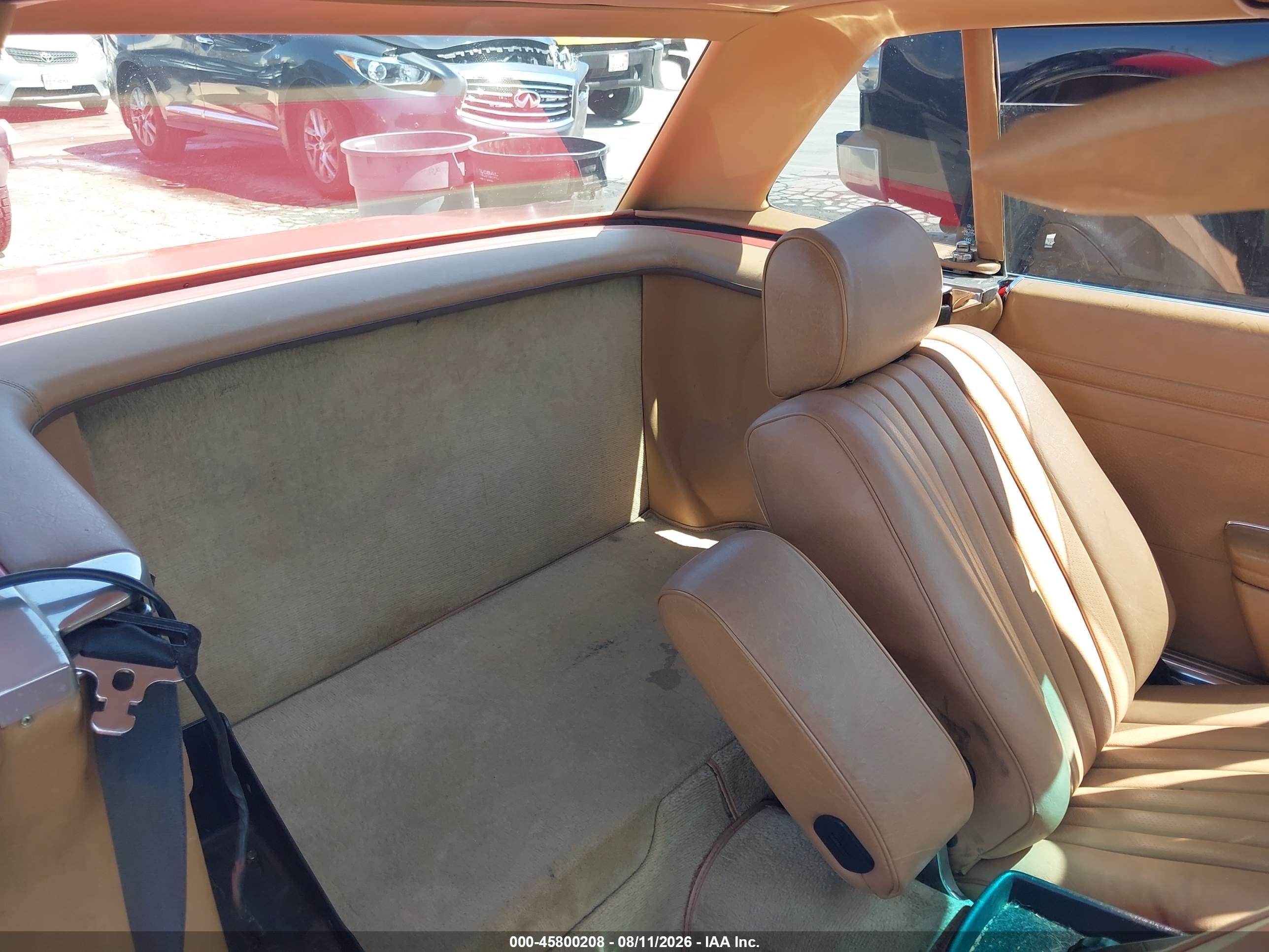 1980 Mercedes-benz 450 Red vin: 10704412060449