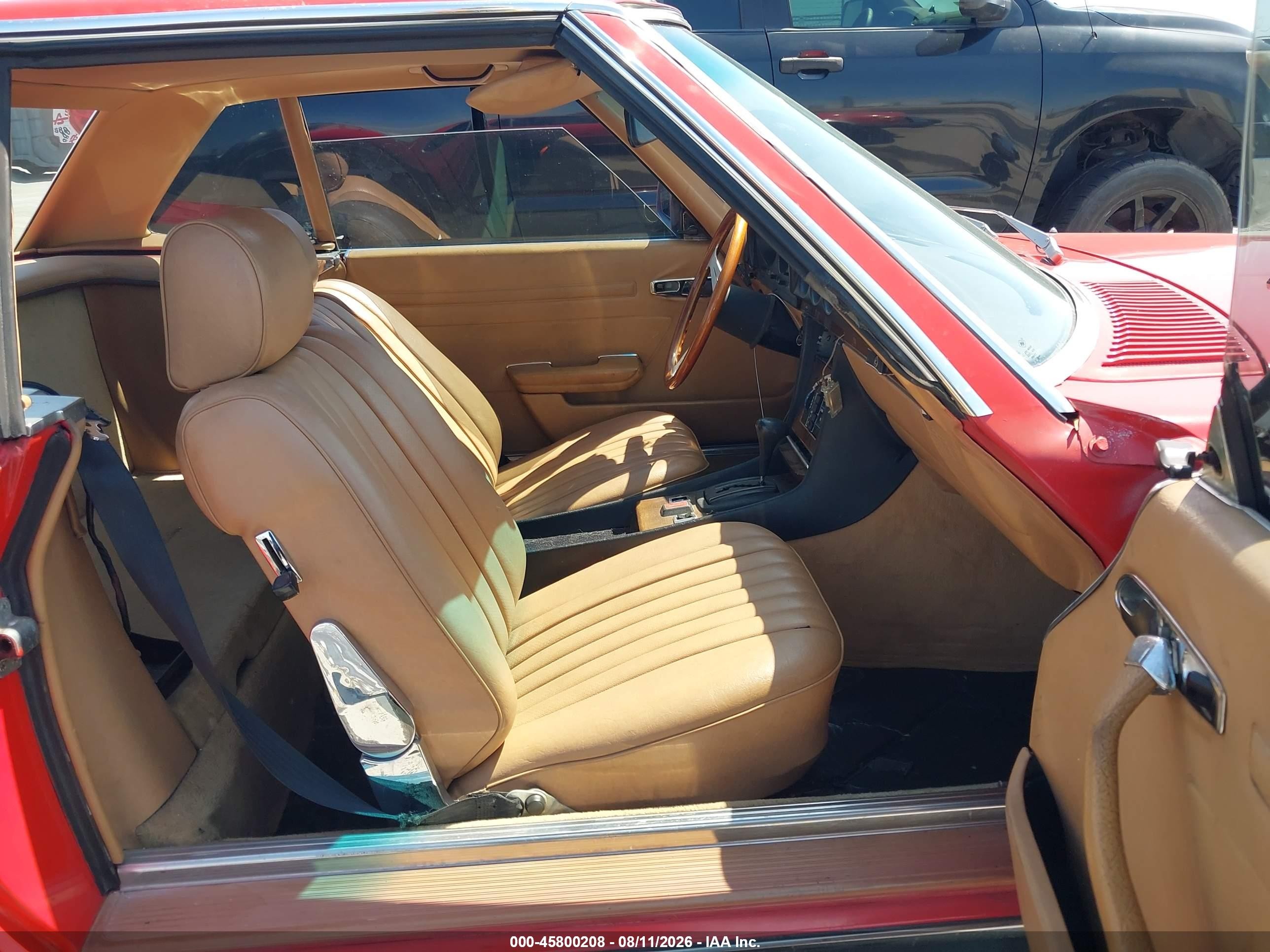 1980 Mercedes-benz 450 Red vin: 10704412060449
