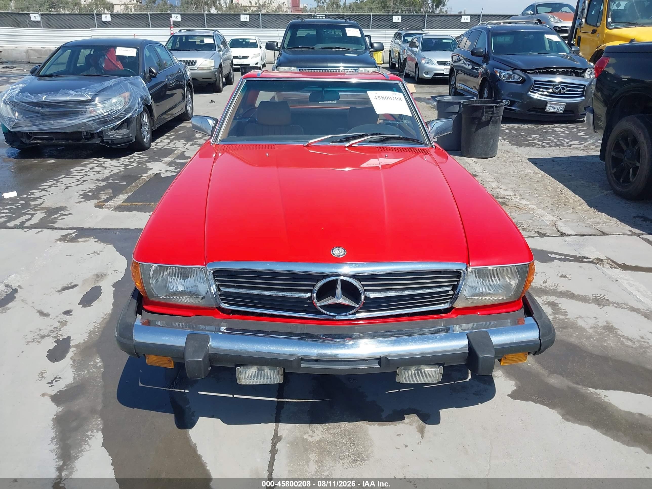 1980 Mercedes-benz 450 Red vin: 10704412060449