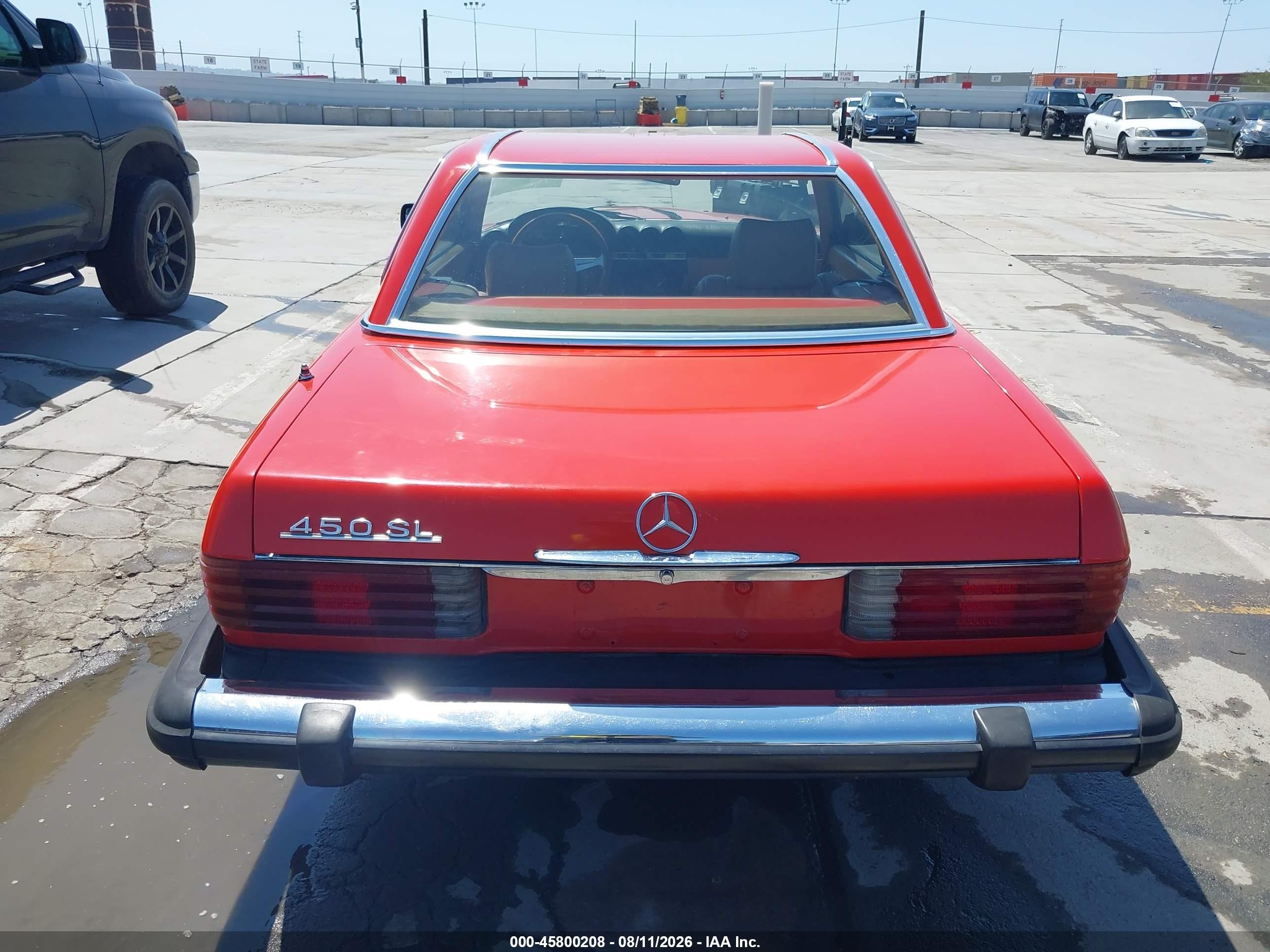 1980 Mercedes-benz 450 Red vin: 10704412060449