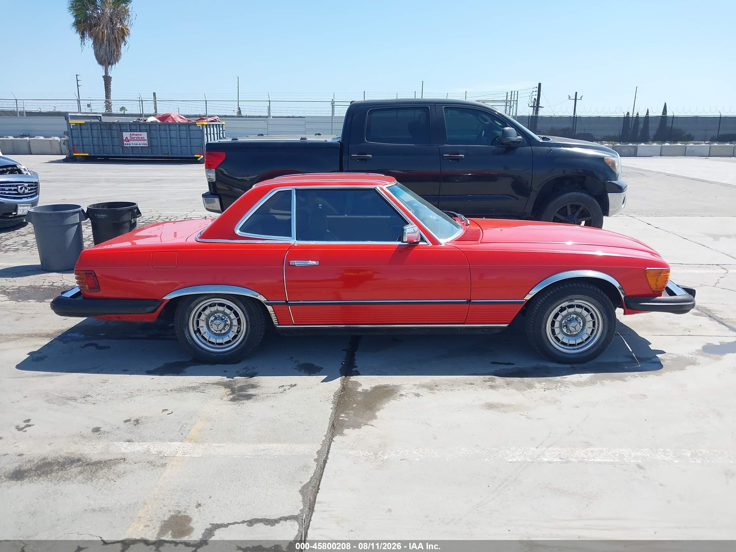 1980 Mercedes-benz 450 Red vin: 10704412060449