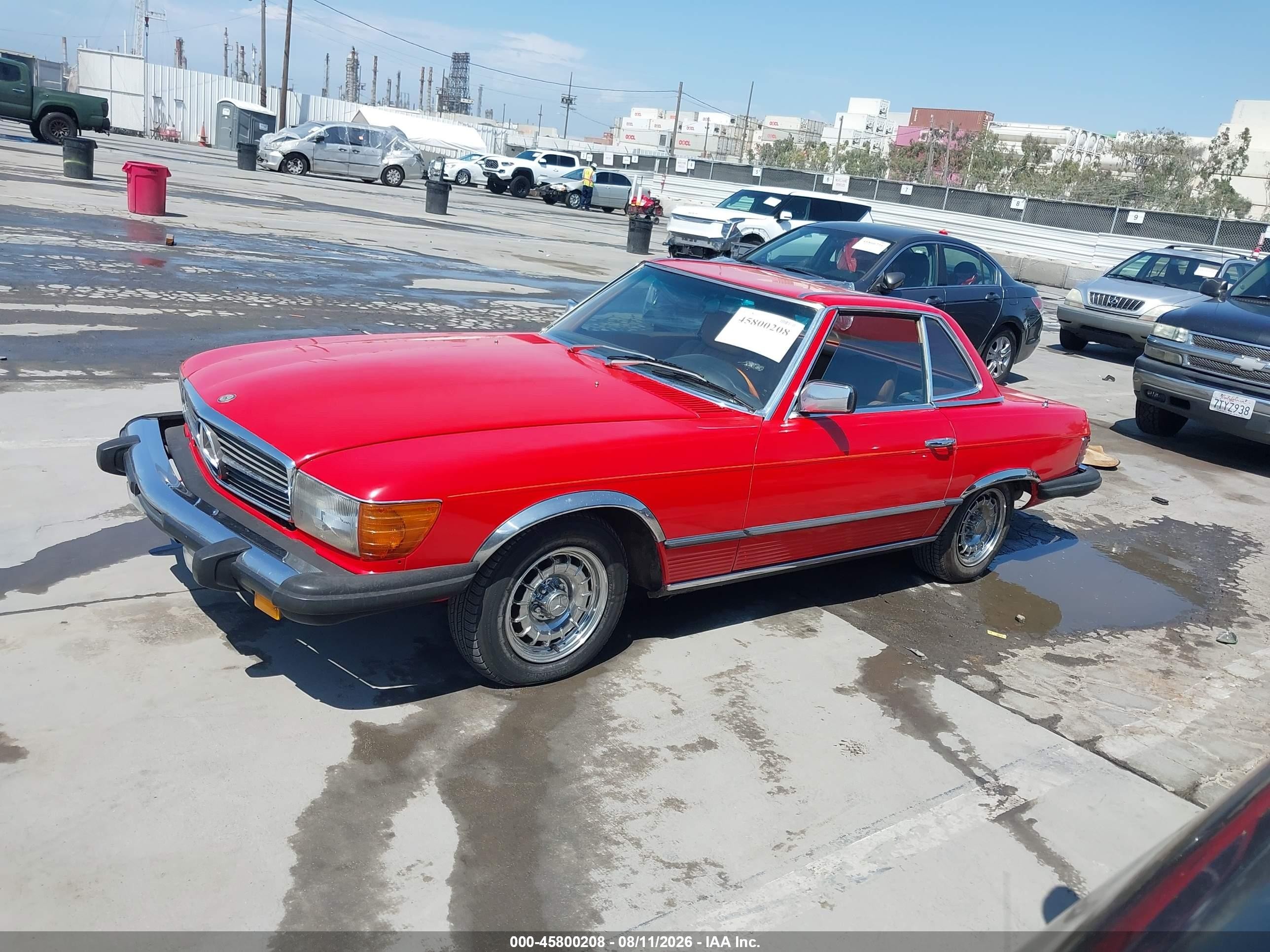1980 Mercedes-benz 450 Red vin: 10704412060449