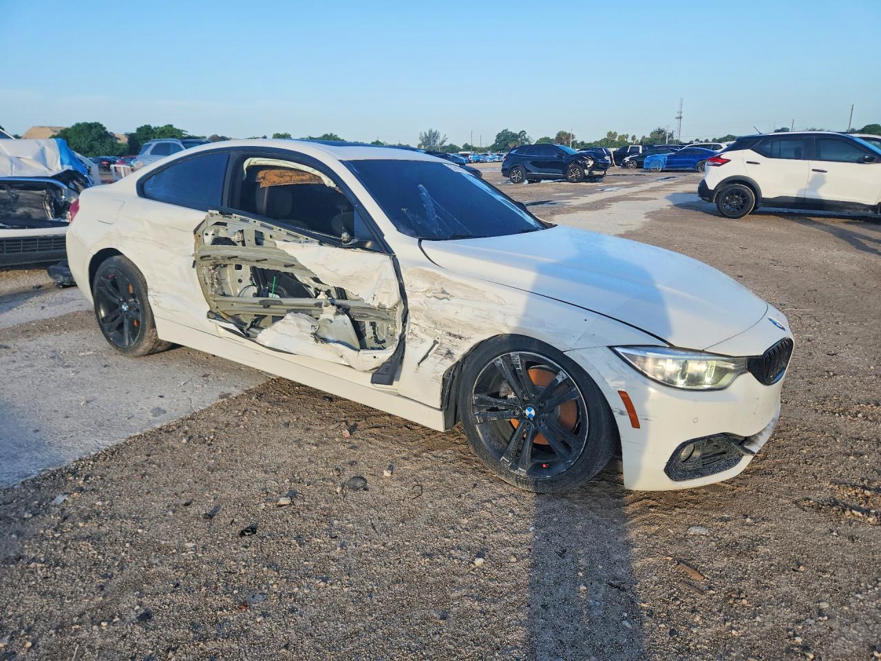 2014 Bmw 428 I White vin: WBA3N7C59EF719666