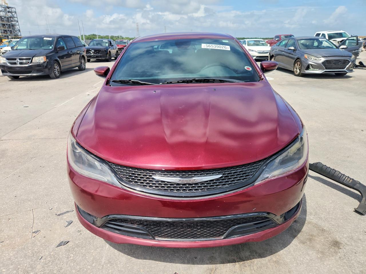 2015 Chrysler 200 S Maroon vin: 1C3CCCBB2FN585393