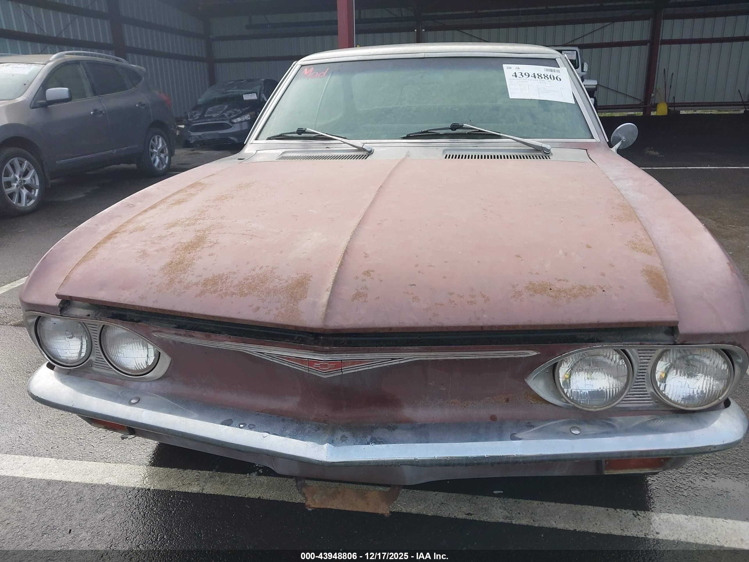 1965 Chevrolet Corvair   Черный vin: 107375L115244    