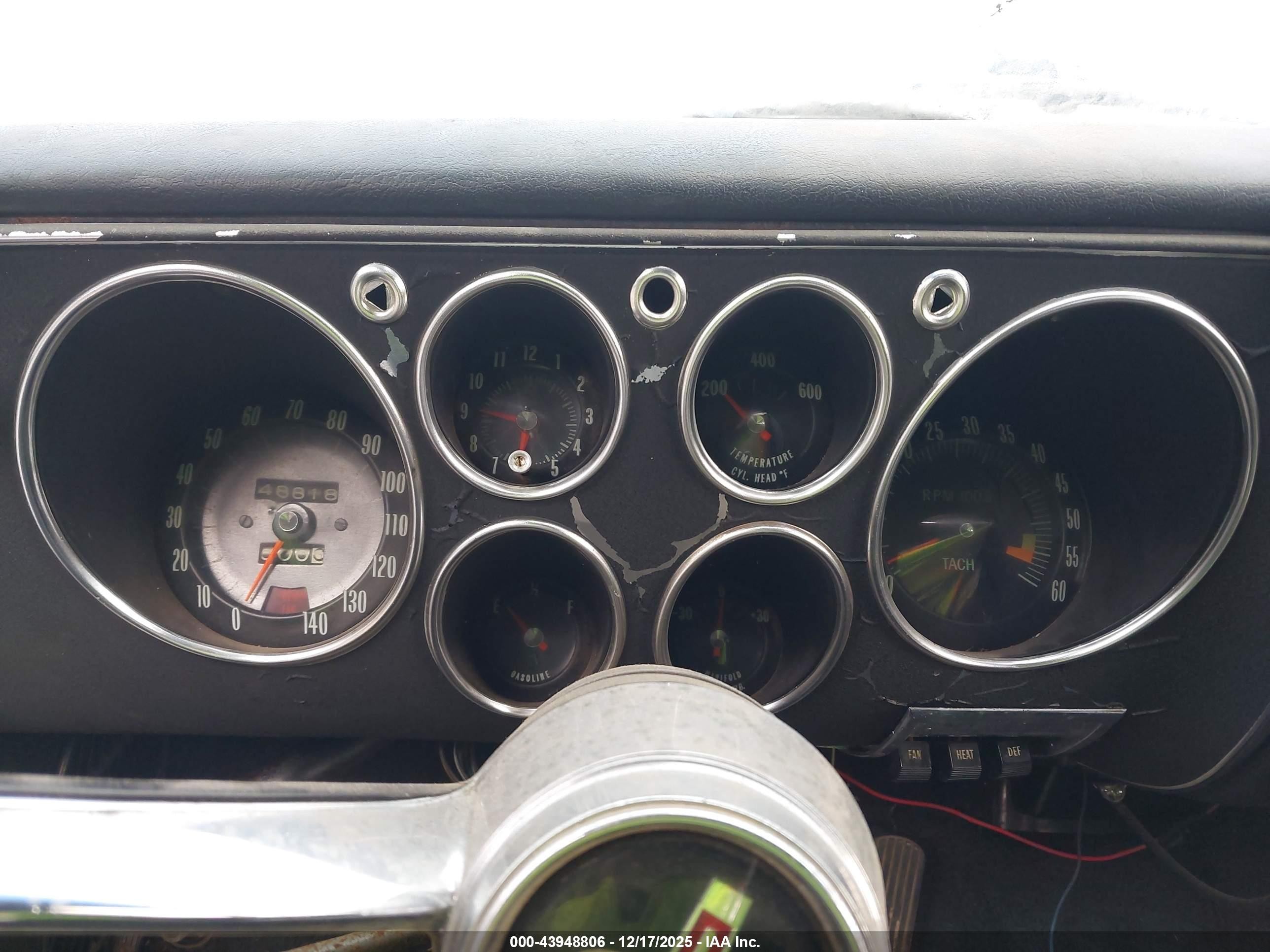 1965 Chevrolet Corvair   Черный vin: 107375L115244    