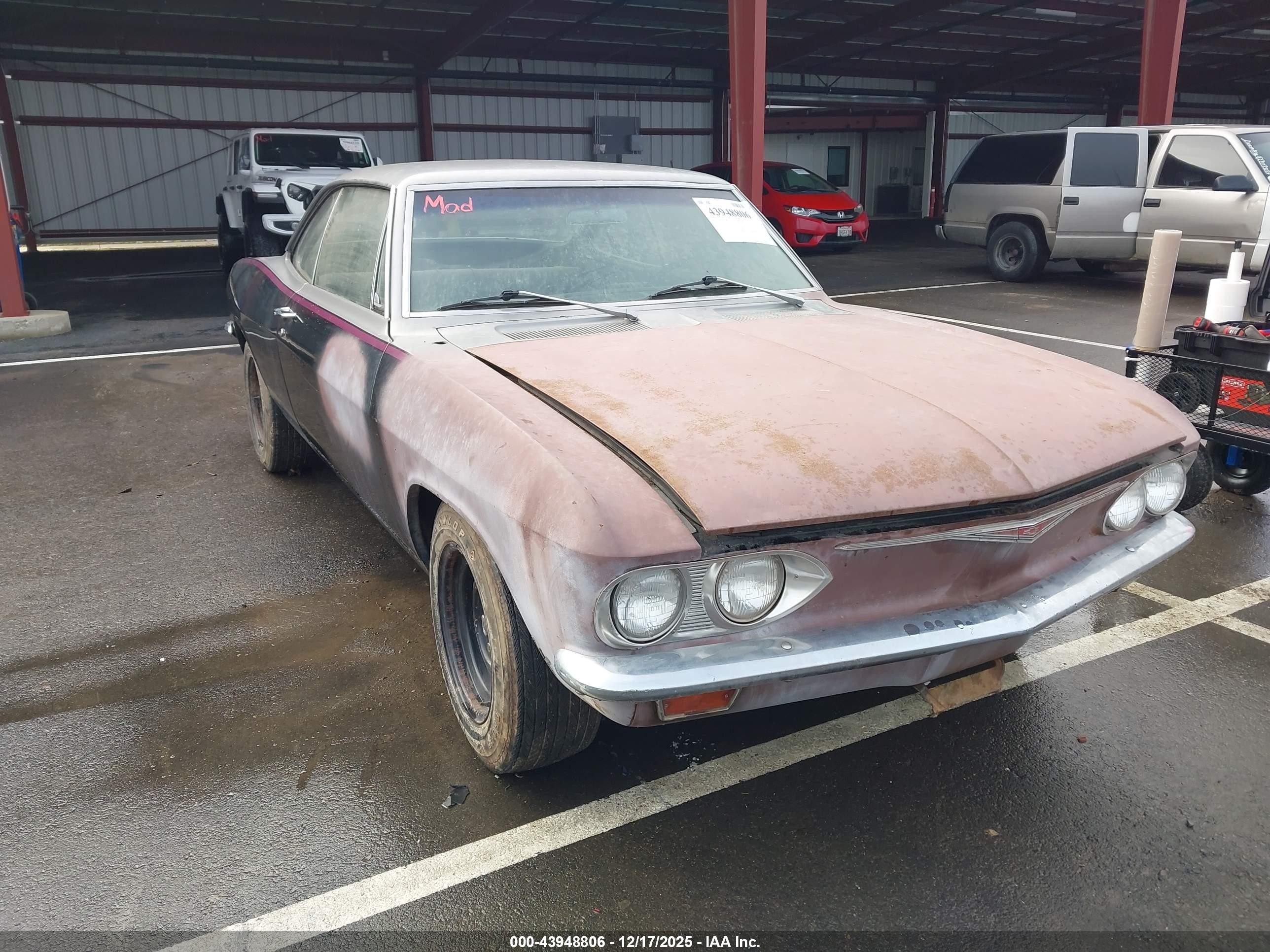 1965 Chevrolet Corvair   Black vin: 107375L115244    