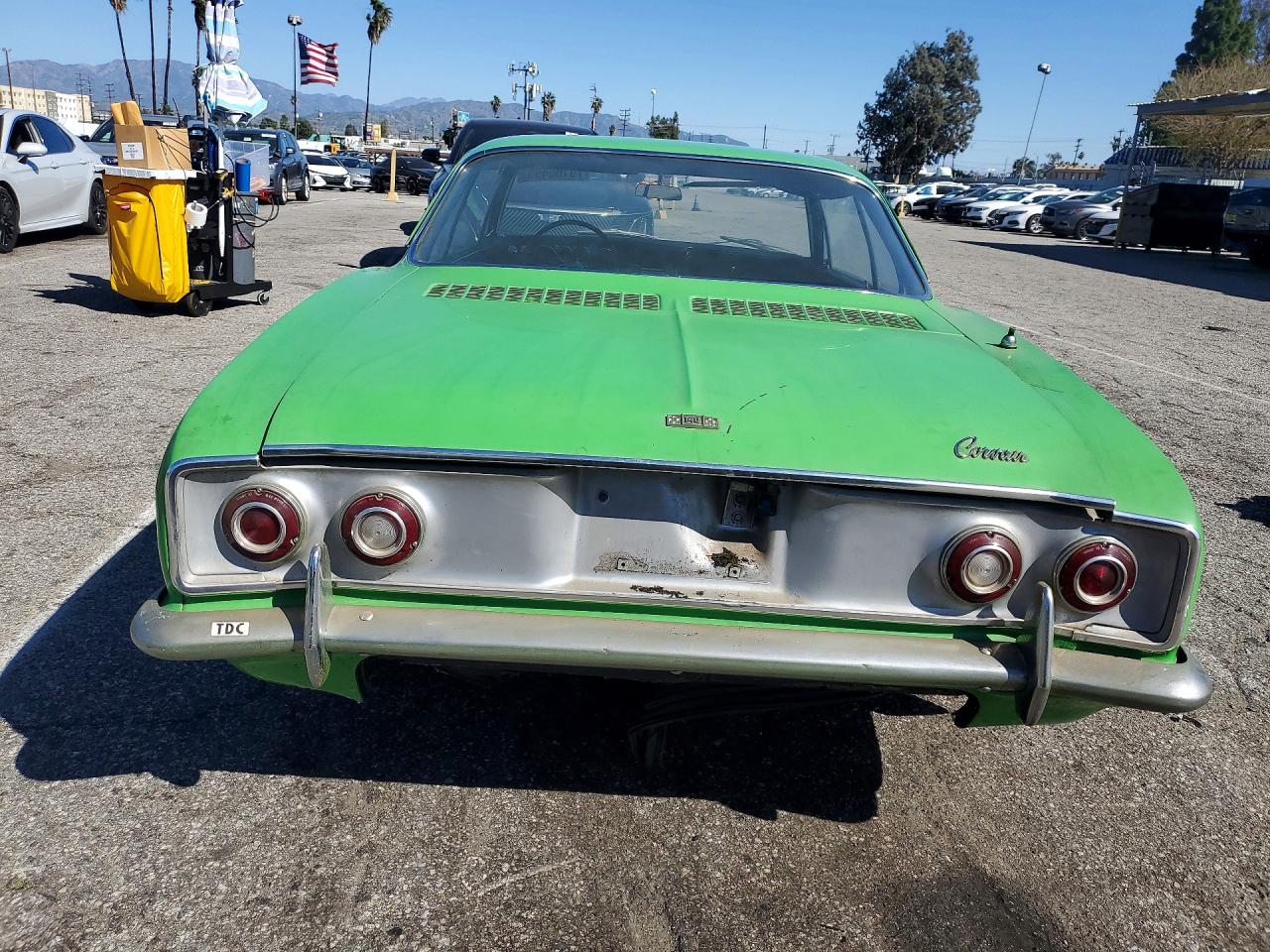 1965 Chevrolet Corvair Sport Coupe Green vin: 107375W139930