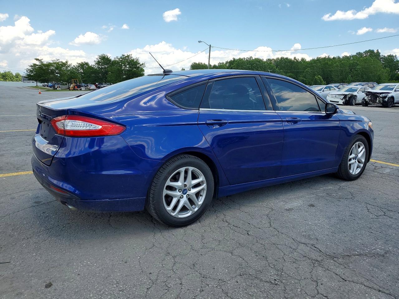 2013 Ford Fusion Se Blue vin: 3FA6P0HR5DR260303