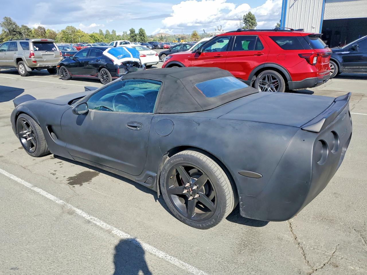 2002 Chevrolet Corvette Black vin: 1G1YY32G825115600