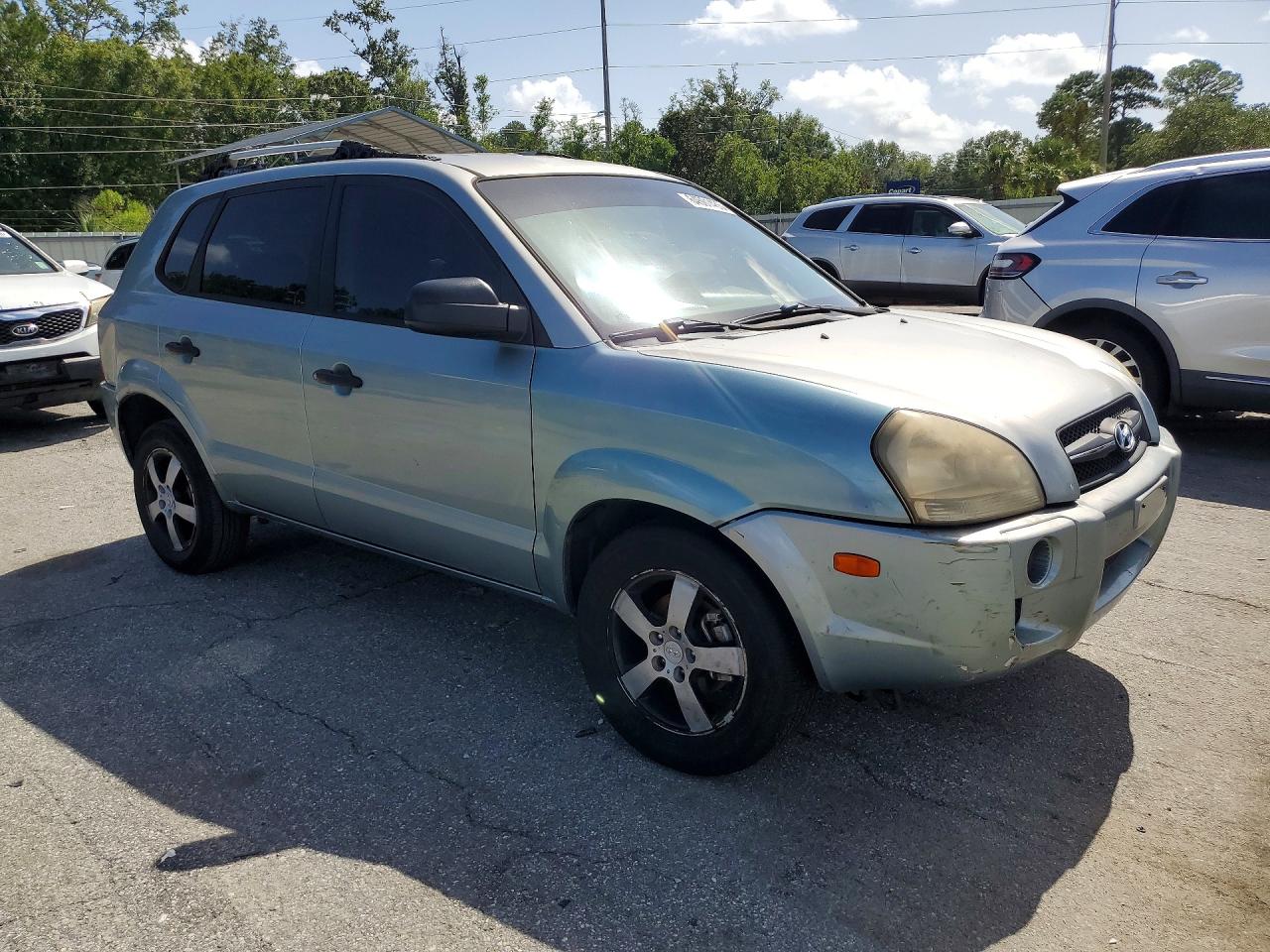 2007 Hyundai Tucson Gls Бирюзовый vin: KM8JM12B37U521631