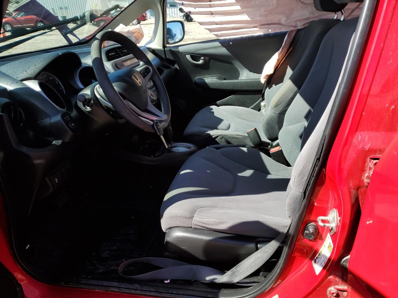 2013 Honda Fit Red vin: JHMGE8H39DC004869