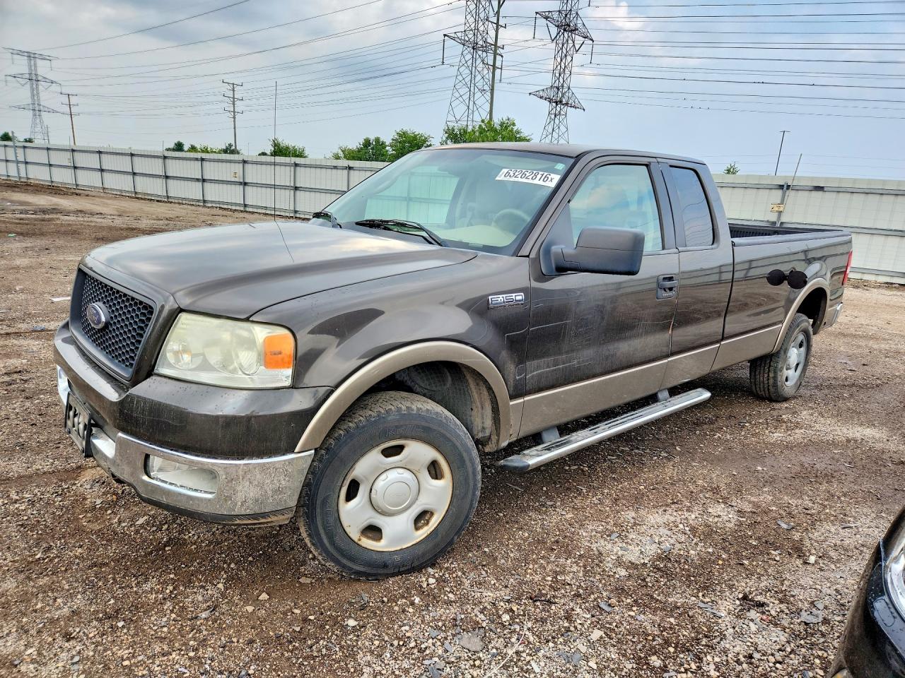 2005 Ford F150 Gray vin: 1FTVX14535NC01477