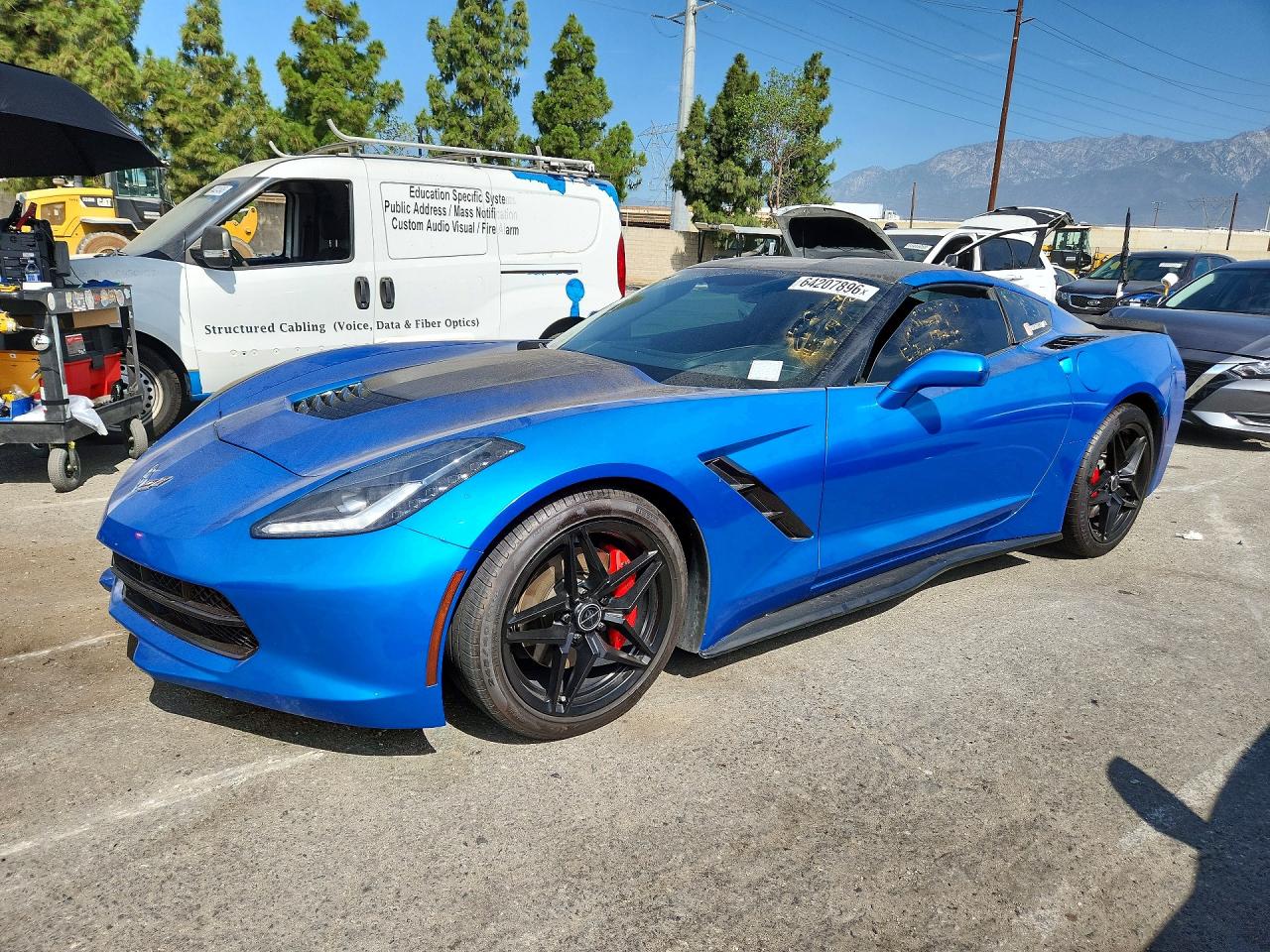 2014 Chevrolet Corvette Stingray 3lt Blue vin: 1G1YF2D74E5124909