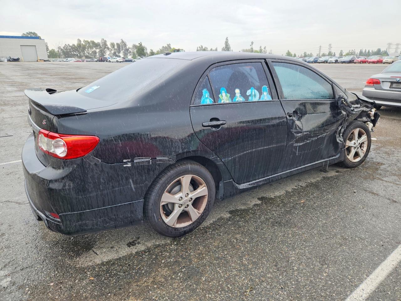 2011 Toyota Corolla S Black vin: 2T1BU4EE7BC579053