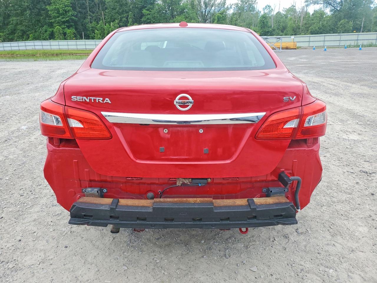 2017 Nissan Sentra Sv Red vin: 3N1AB7AP7HL669967