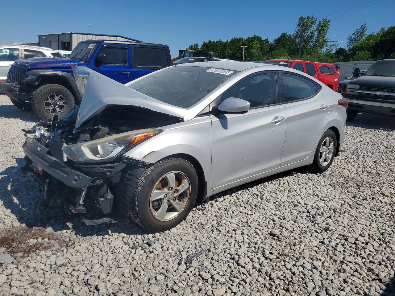 2015 Hyundai Elantra Se Silver vin: KMHDH4AE5FU452390