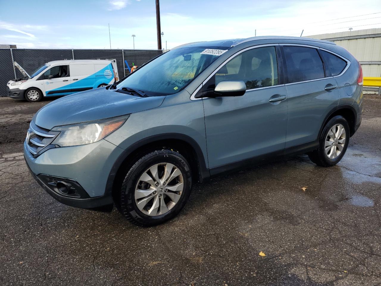 2012 Honda Cr-v Exl Turquoise vin: JHLRM4H70CC022090