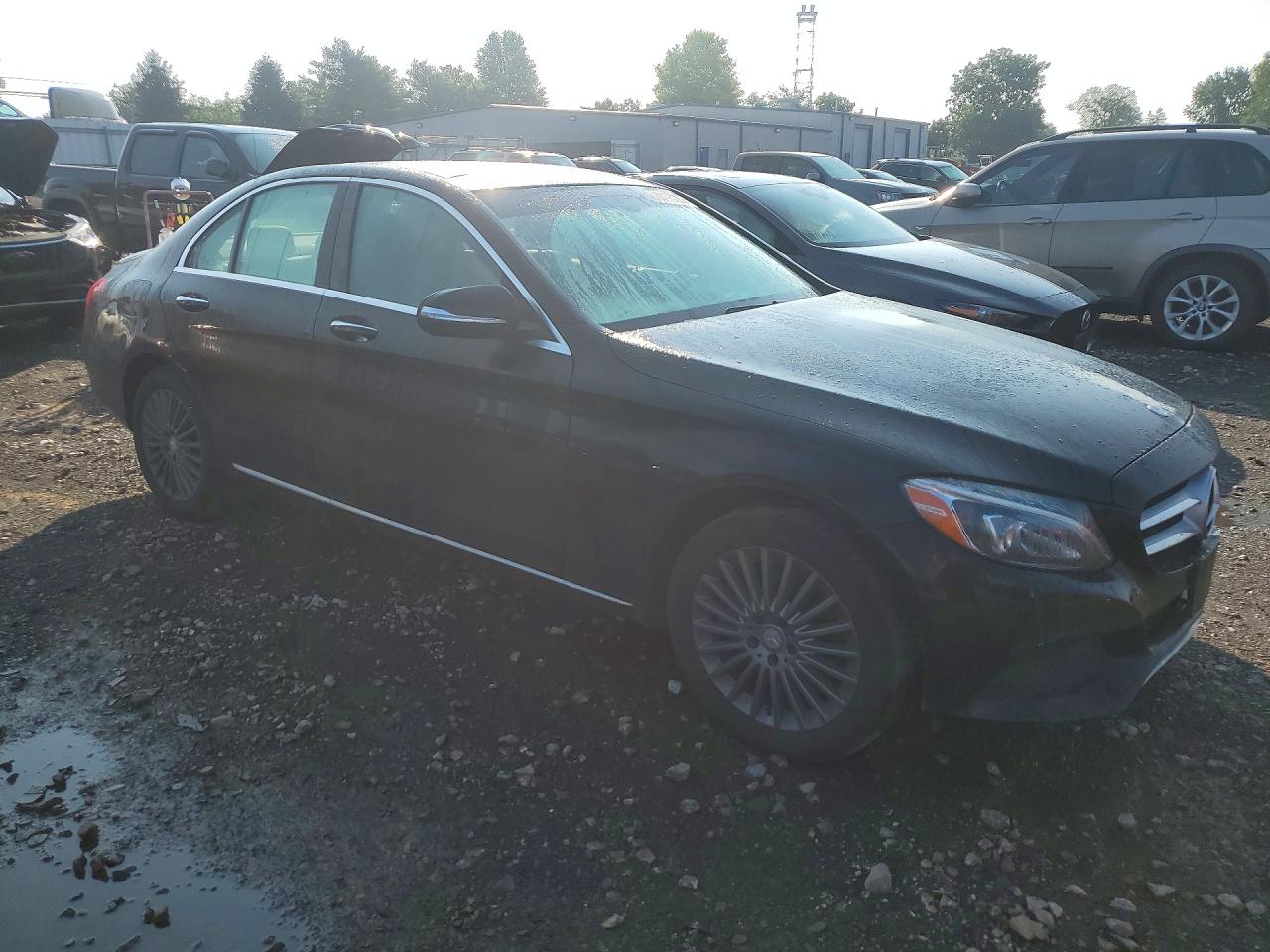2015 Mercedes-benz C 300 4matic Black vin: 55SWF4KB6FU056676