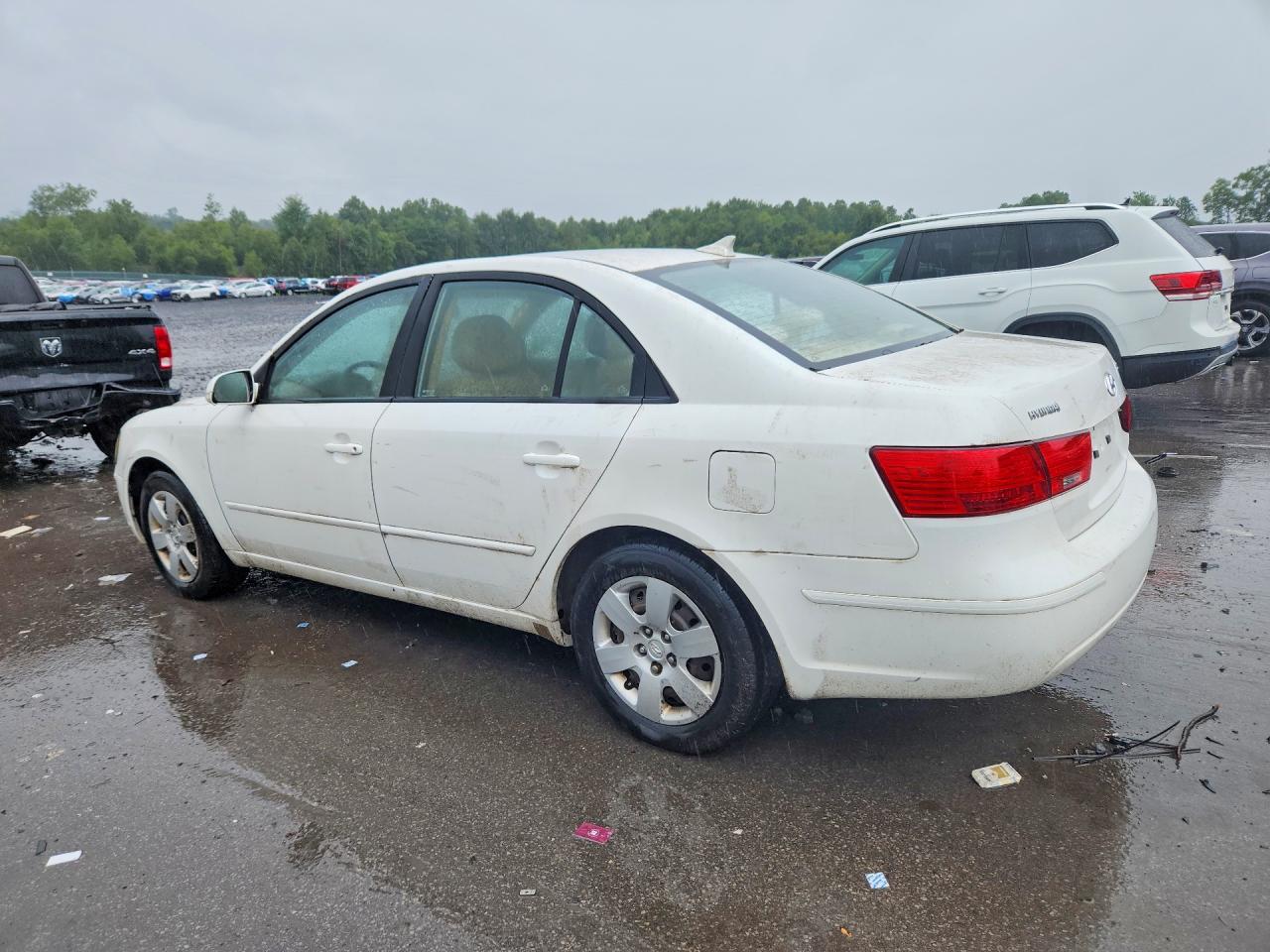 2009 Hyundai Sonata Gls White vin: 5NPET46C39H530565