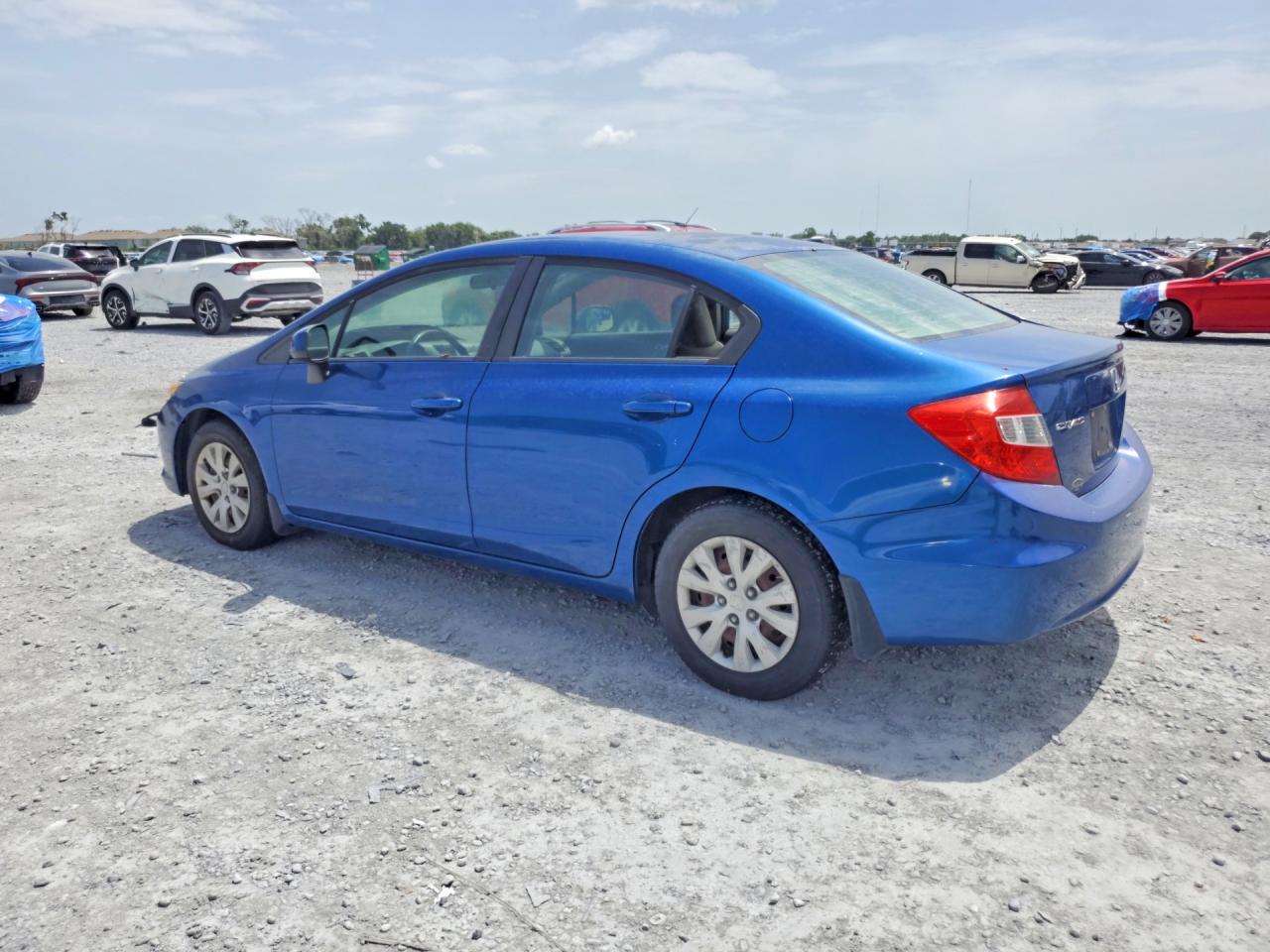 2012 Honda Civic Lx Blue vin: 19XFB2F55CE063979