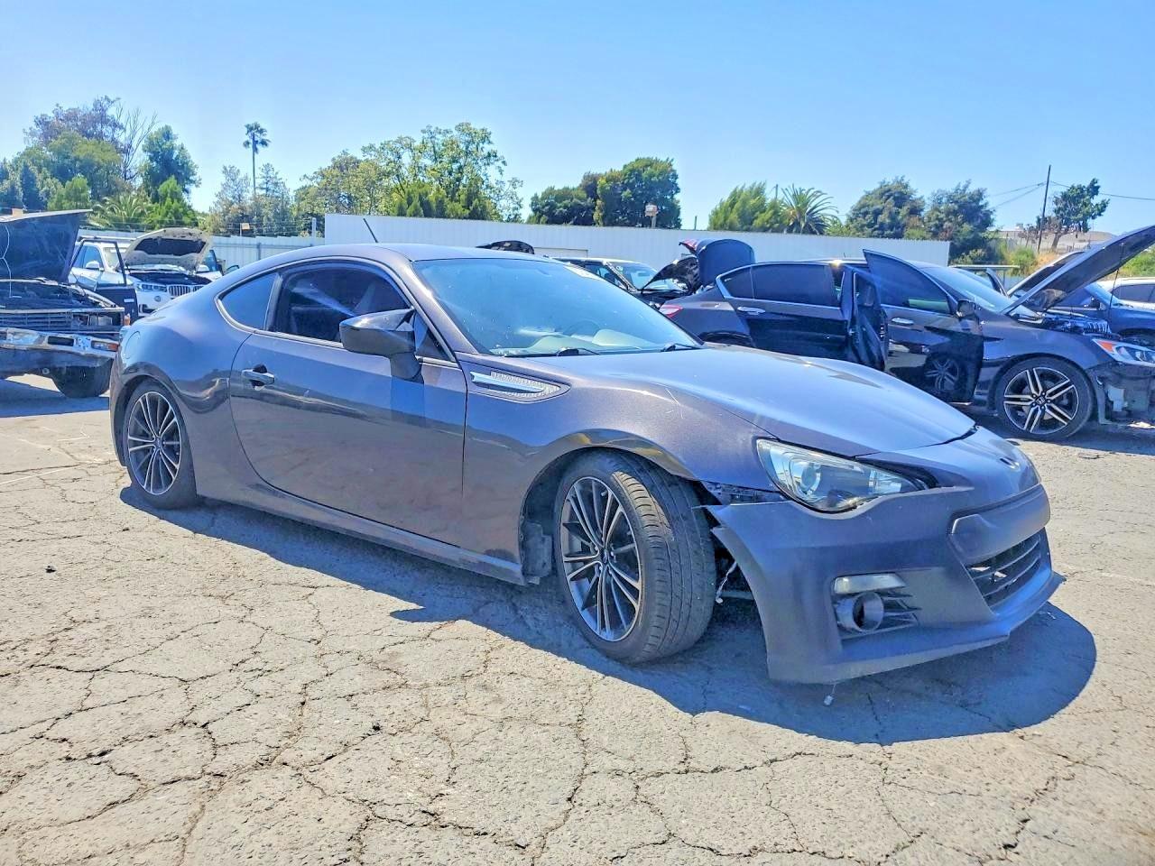 2014 Subaru Brz 2.0 Limited Gray vin: JF1ZCAC19E9600064