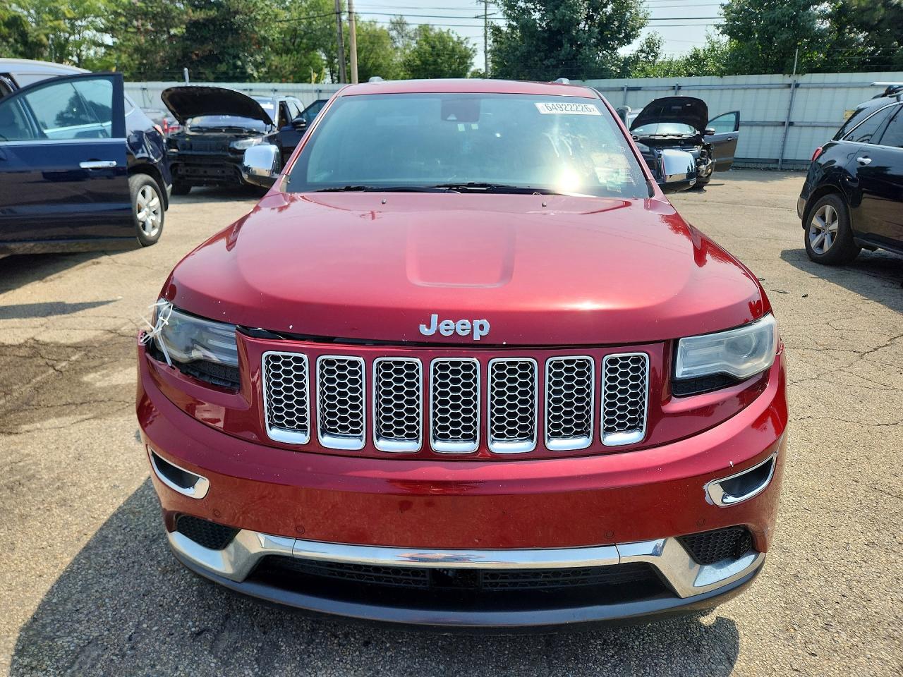 2014 Jeep Grand Cherokee Summit Красный vin: 1C4RJFJG8EC475873