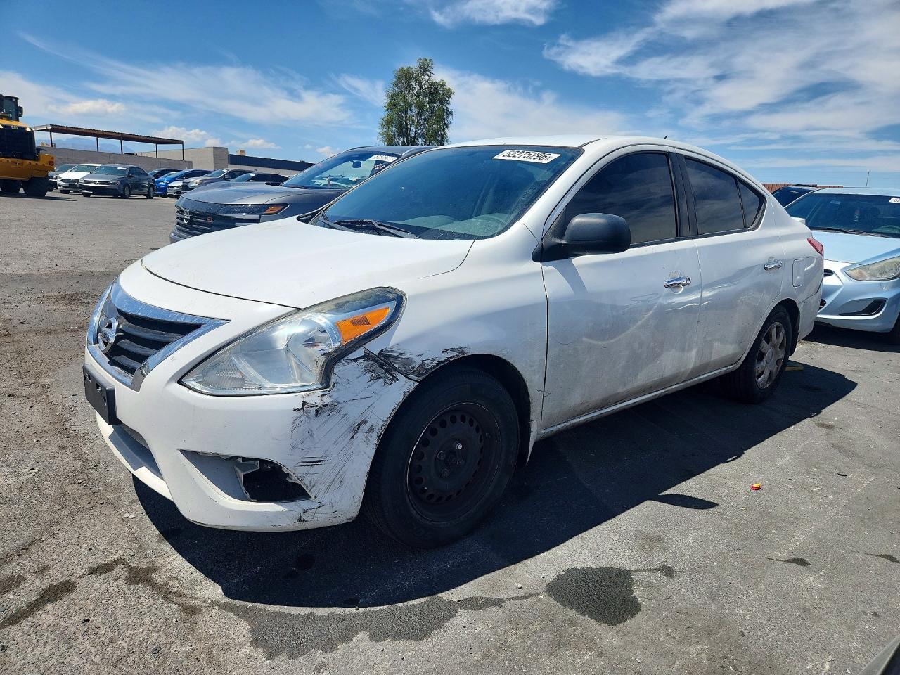 2015 Nissan Versa 1.6 Sv White vin: 3N1CN7APXFL886118