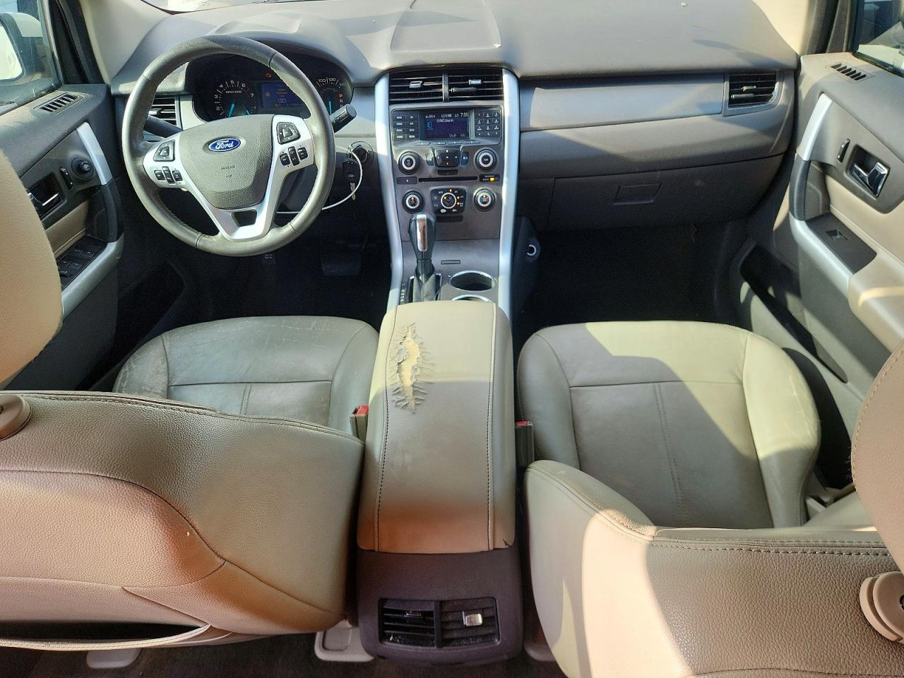 2013 Ford Edge Sel White vin: 2FMDK3JC5DBA07936