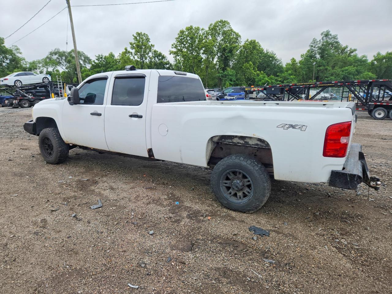 2009 Chevrolet Silverado K2500 Heavy Duty Lt White vin: 1GCHK53KX9F115075