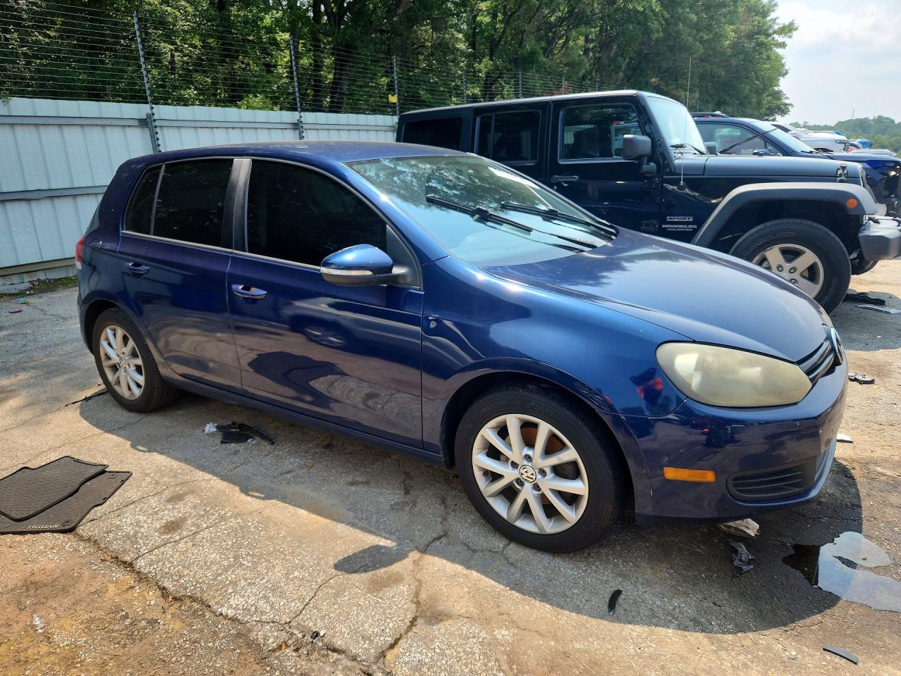 2010 Volkswagen Golf Blue vin: WVWDA7AJ0AW375223