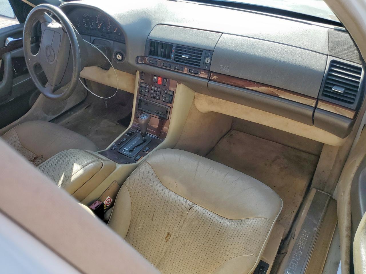 1995 Mercedes-benz S 420 White vin: WDBGA43E1SA260459