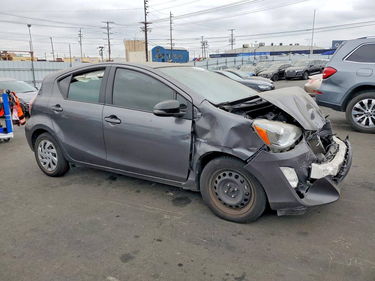 2015 Toyota Prius C One Gray vin: JTDKDTB38F1101800