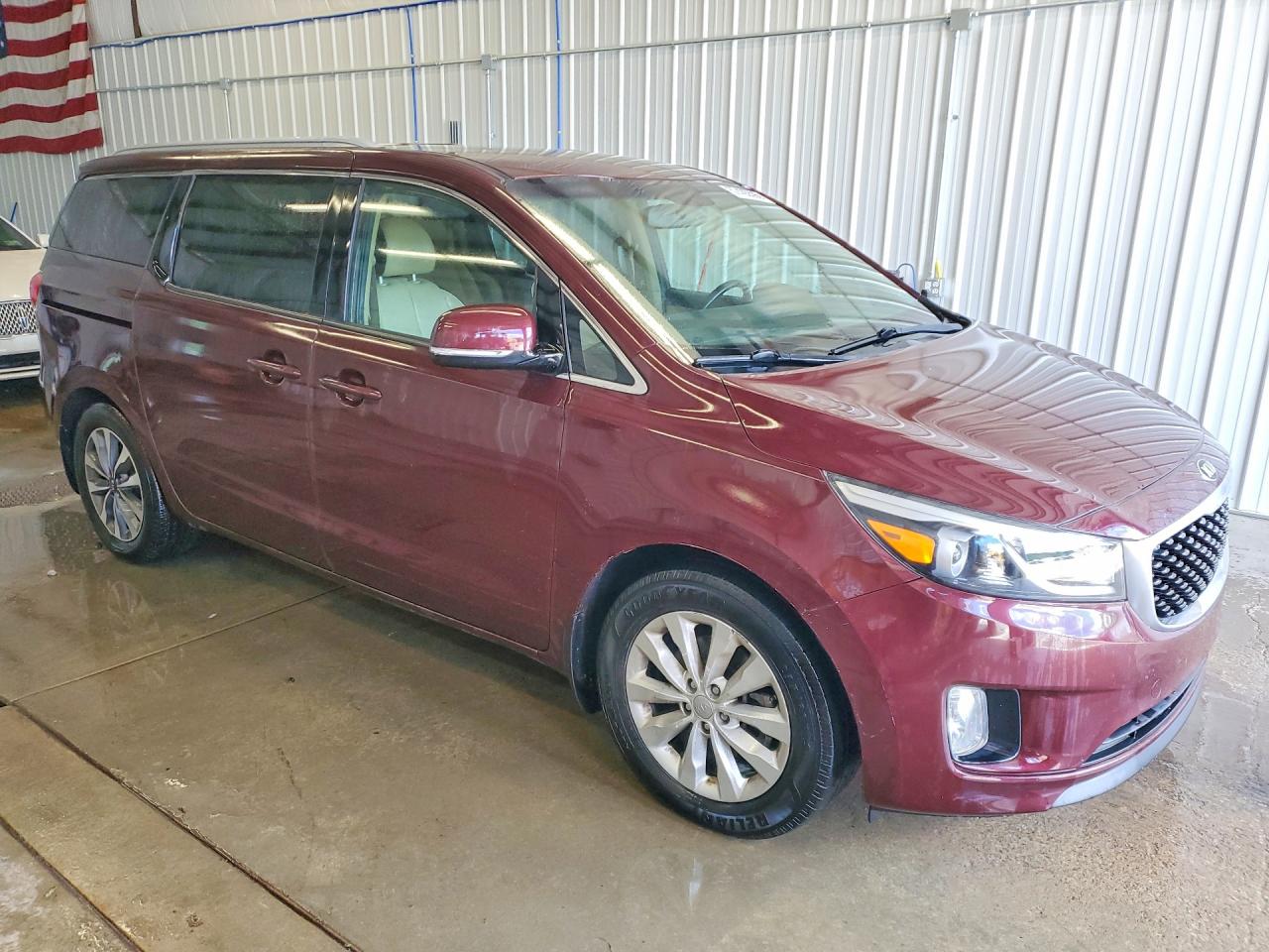 2015 Kia Sedona Sx Темно-бордовый vin: KNDMC5C14F6019523