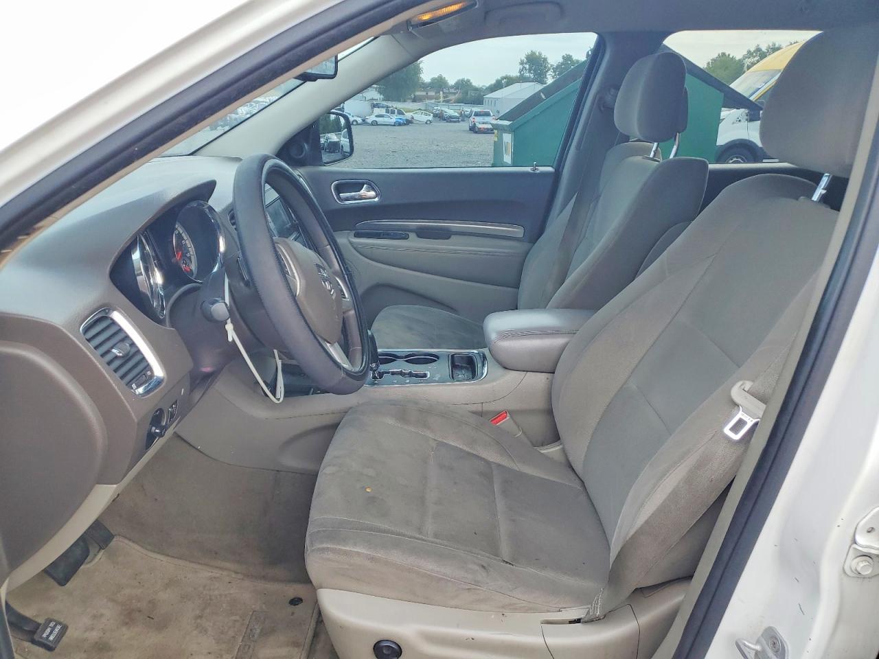 2013 Dodge Durango Sxt White vin: 1C4RDJAG2DC580062
